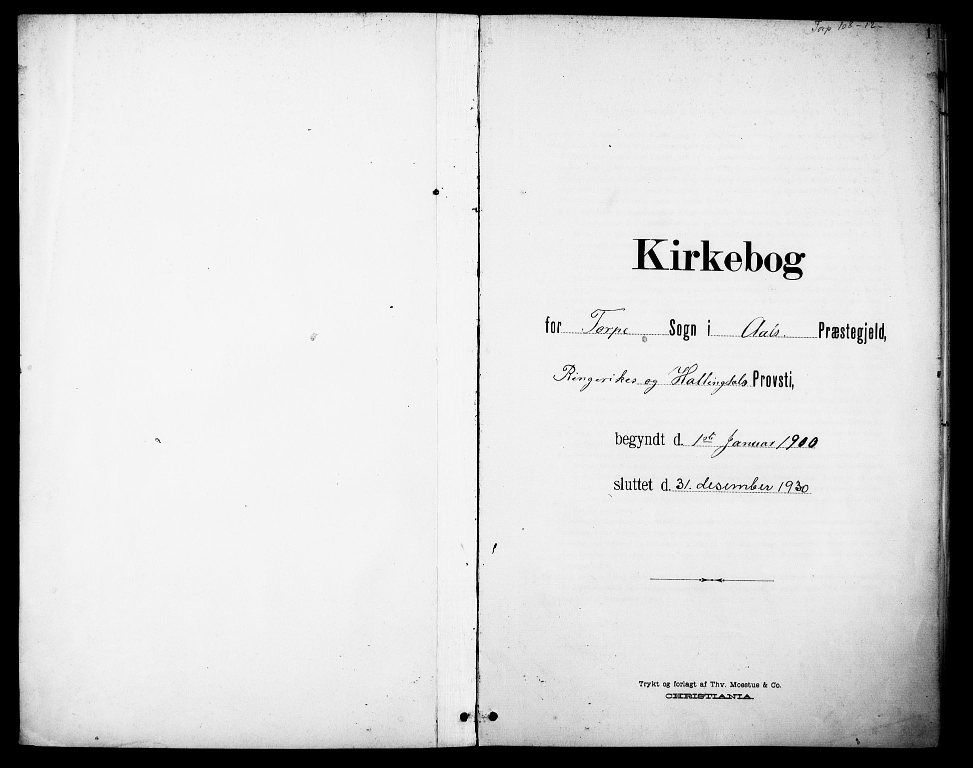 Ål kirkebøker, AV/SAKO-A-249/F/Fb/L0002: Ministerialbok nr. II 2, 1900-1933, s. 1