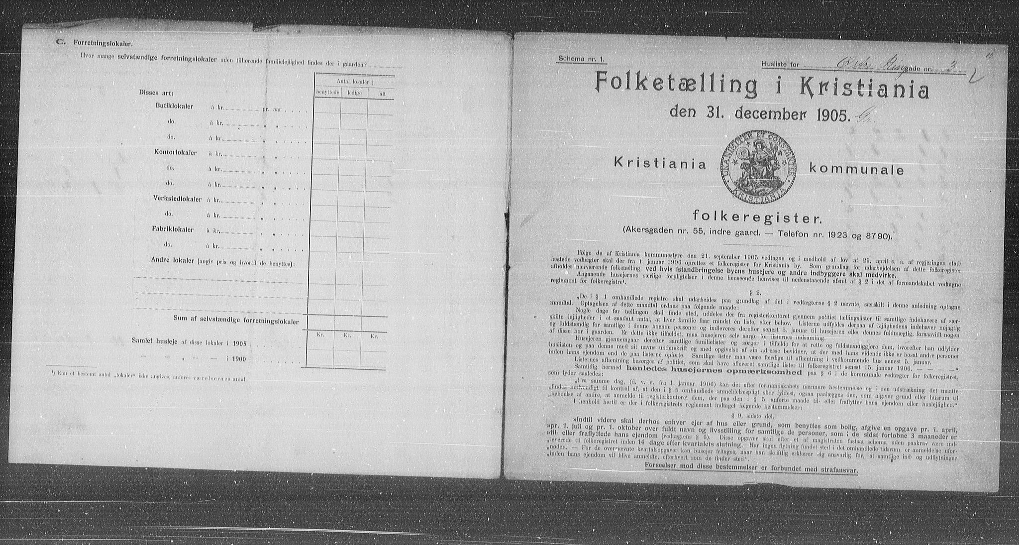 OBA, Kommunal folketelling 31.12.1905 for Kristiania kjøpstad, 1905, s. 68034