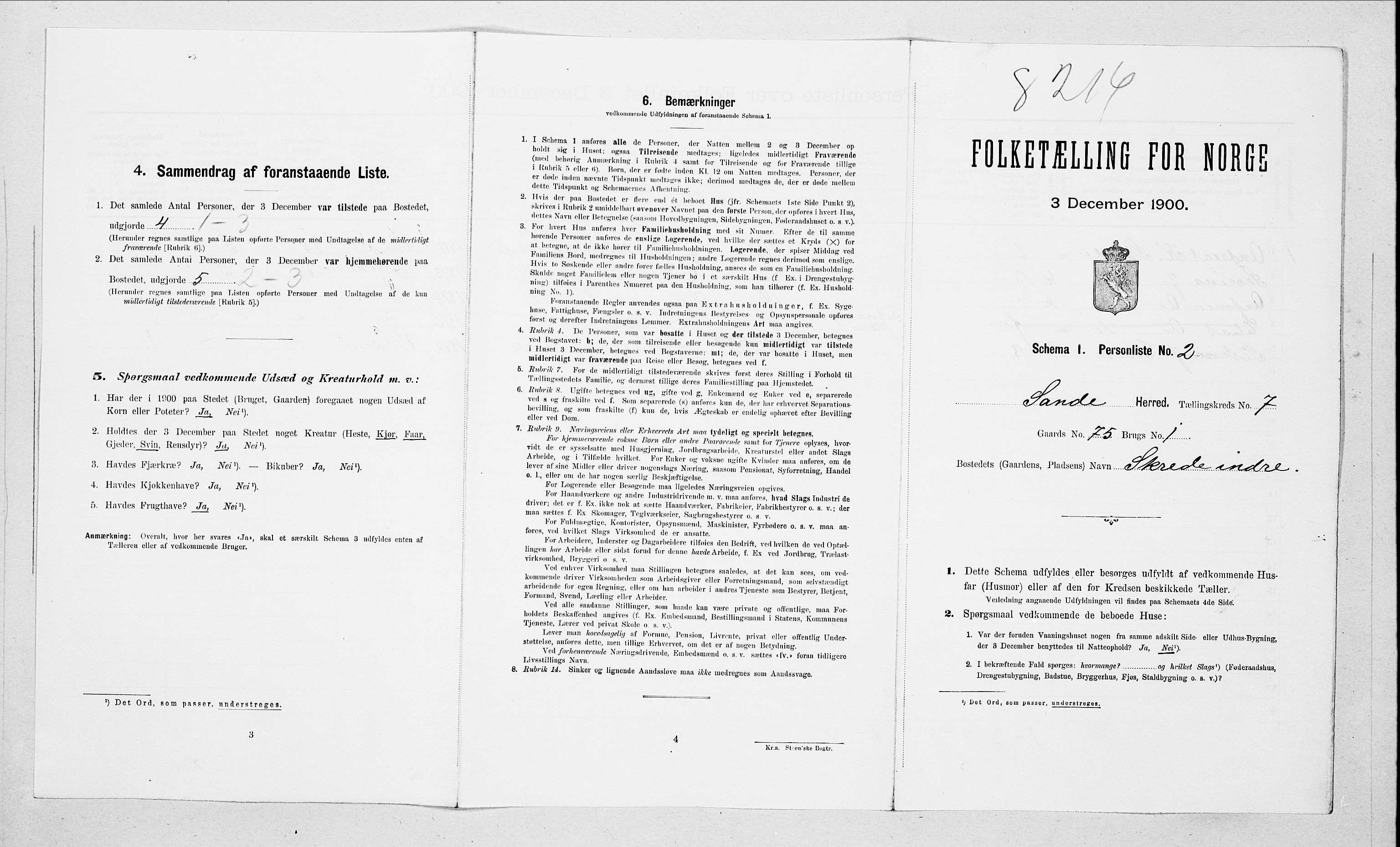 SAT, Folketelling 1900 for 1514 Sande herred, 1900, s. 749