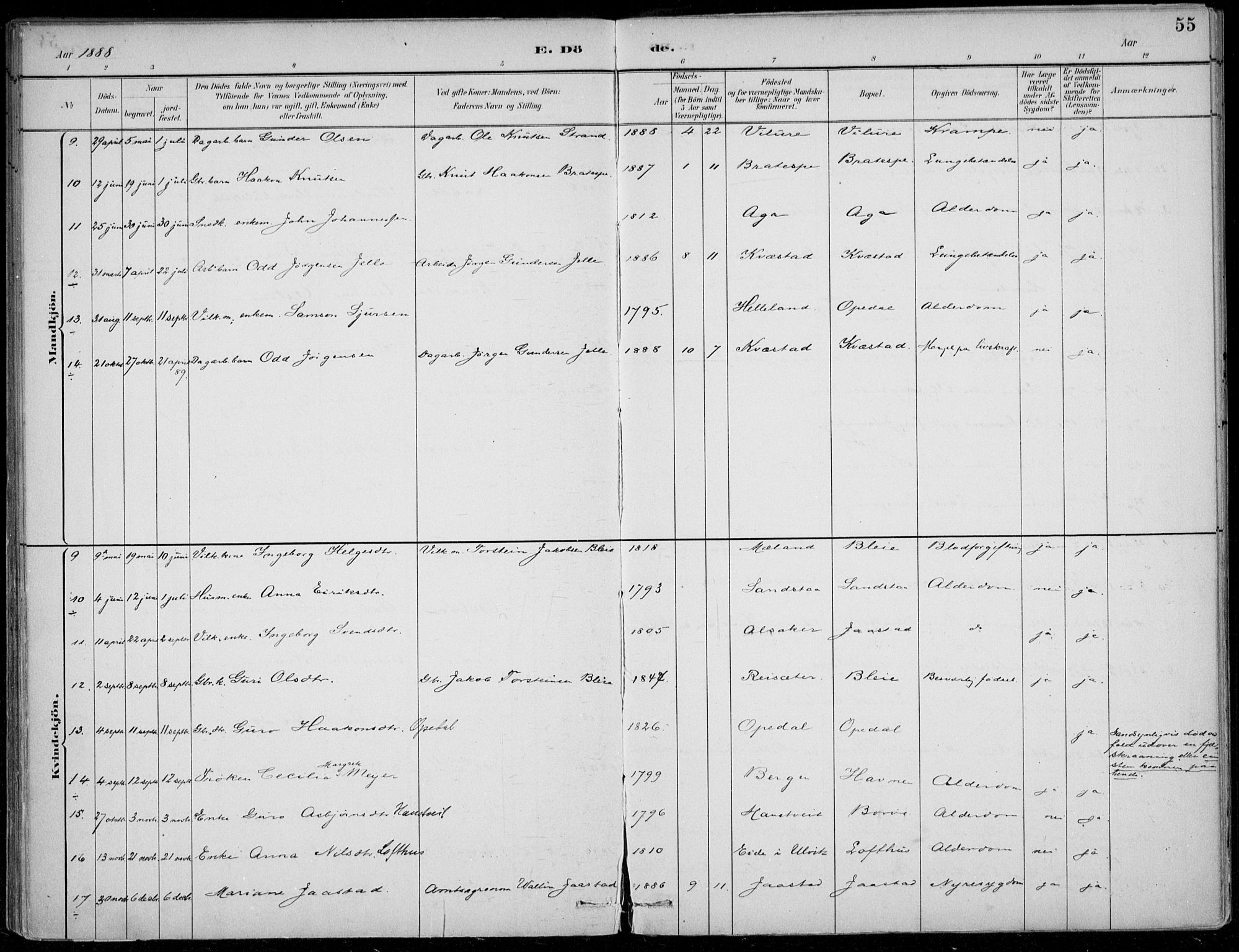 Ullensvang sokneprestembete, AV/SAB-A-78701/H/Haa: Ministerialbok nr. B  3, 1882-1911, s. 55
