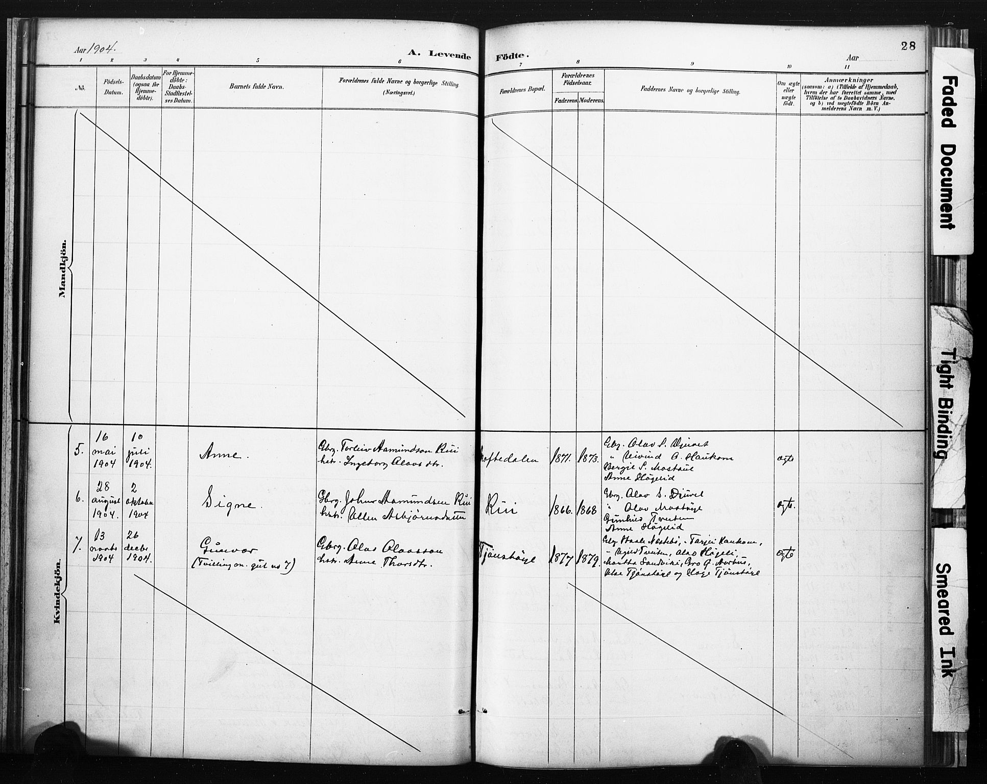 Lårdal kirkebøker, AV/SAKO-A-284/F/Fc/L0002: Ministerialbok nr. III 2, 1887-1906, s. 28