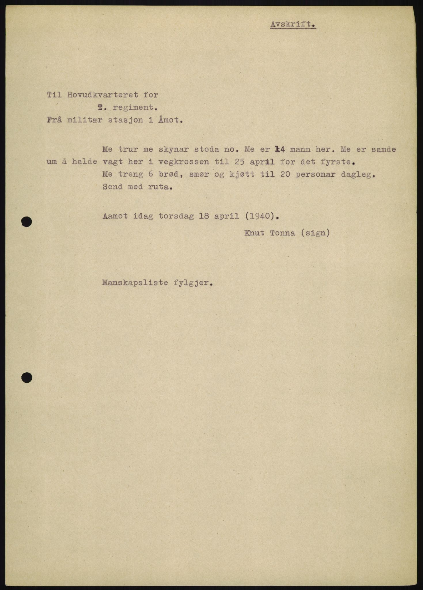 Forsvaret, Forsvarets krigshistoriske avdeling, AV/RA-RAFA-2017/Y/Yb/L0055: II-C-11-130-136  -  1. Divisjon, 1940, s. 634