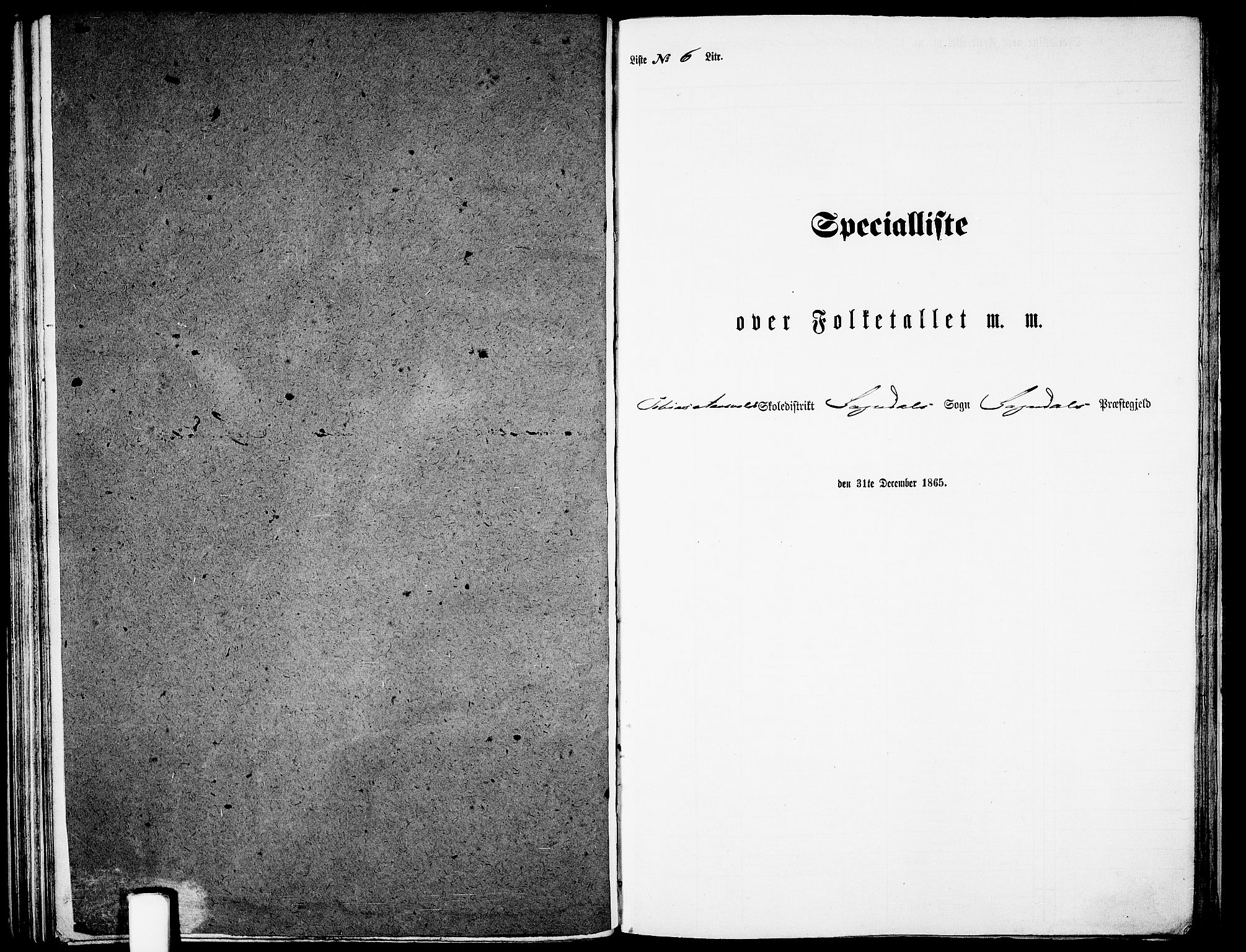 RA, Folketelling 1865 for 1111P Sokndal prestegjeld, 1865, s. 68
