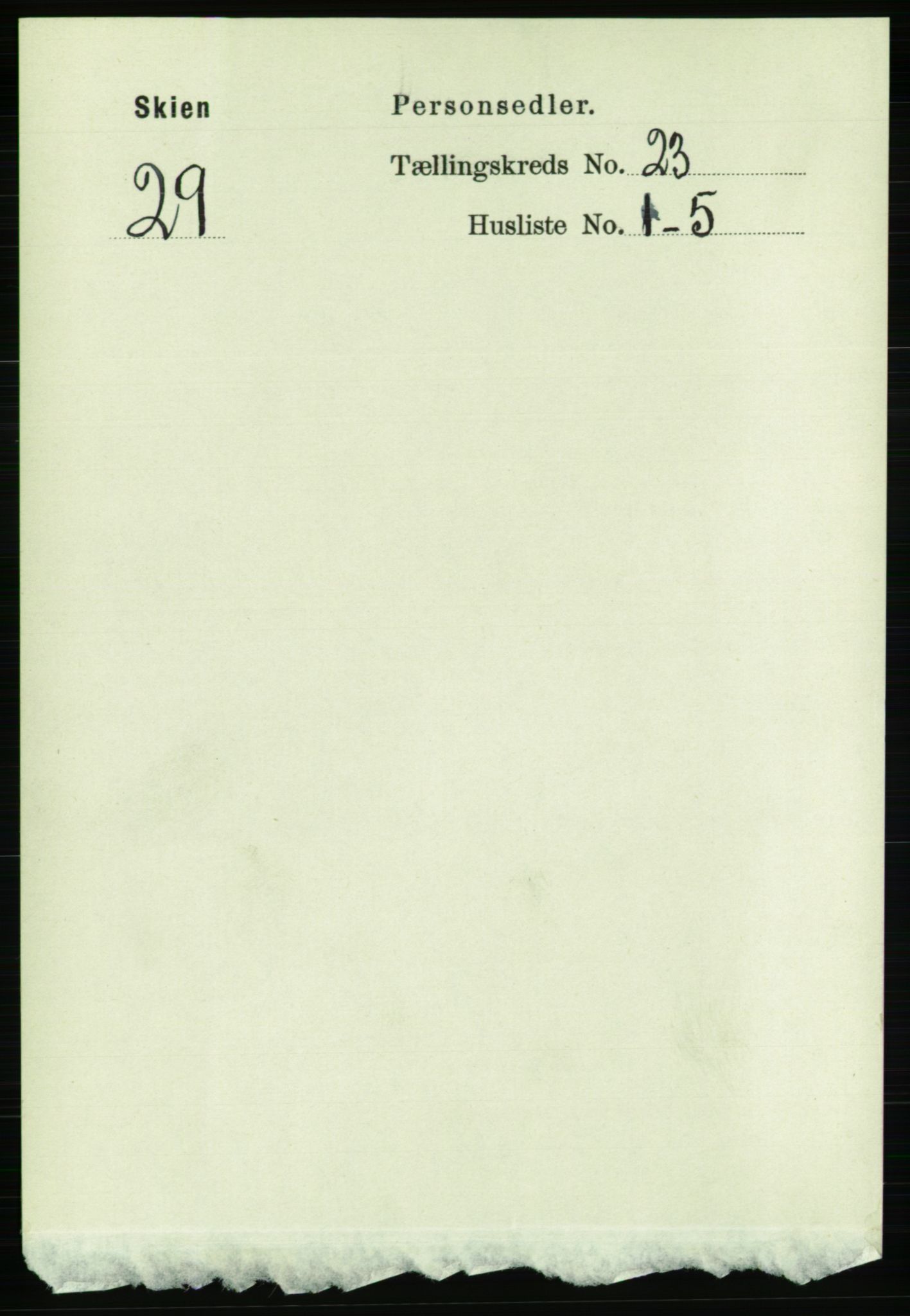 RA, Folketelling 1891 for 0806 Skien kjøpstad, 1891, s. 5814