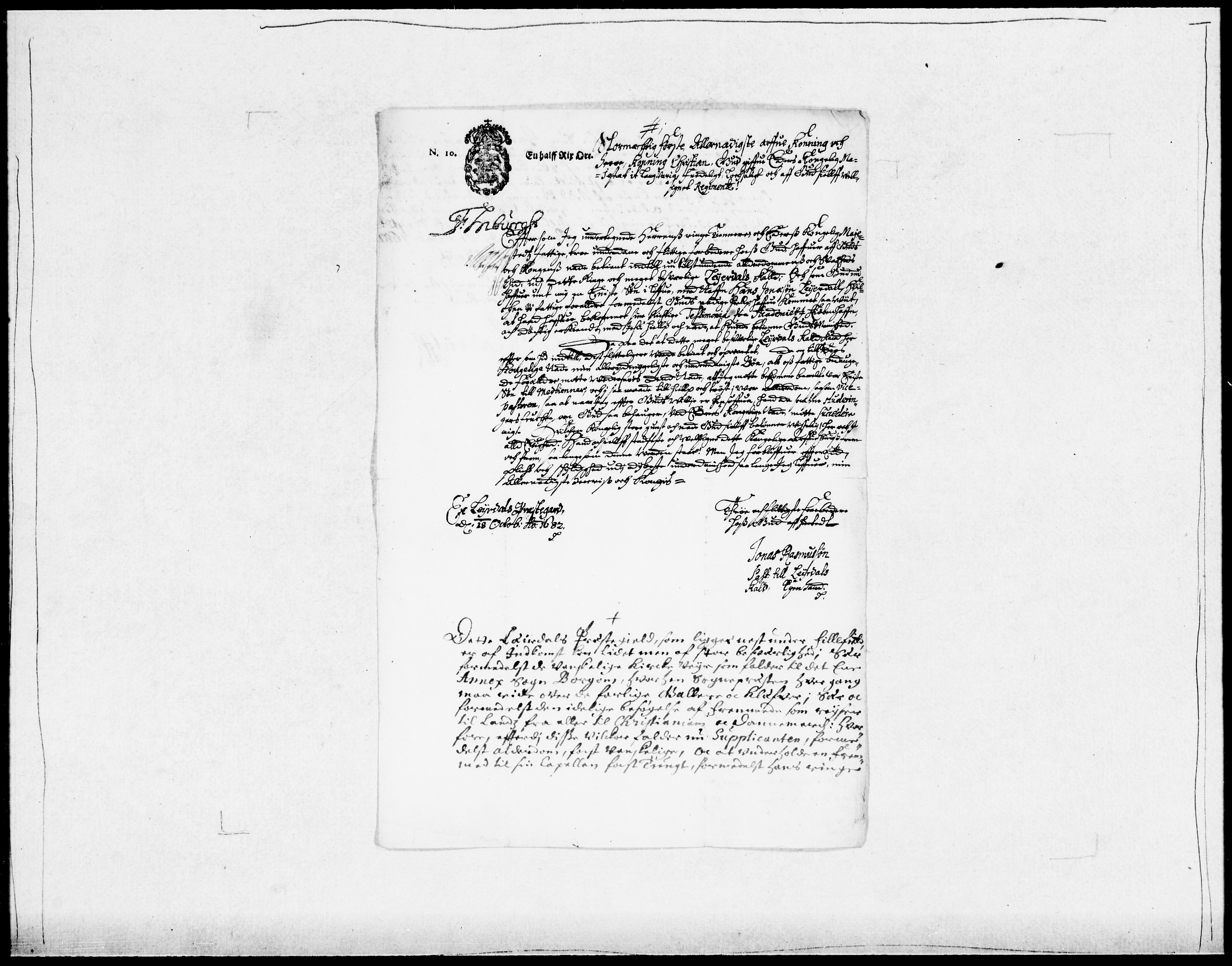 Danske Kanselli 1572-1799, RA/EA-3023/F/Fc/Fcc/Fcca/L0035: Norske innlegg 1572-1799, 1682-1683, s. 93