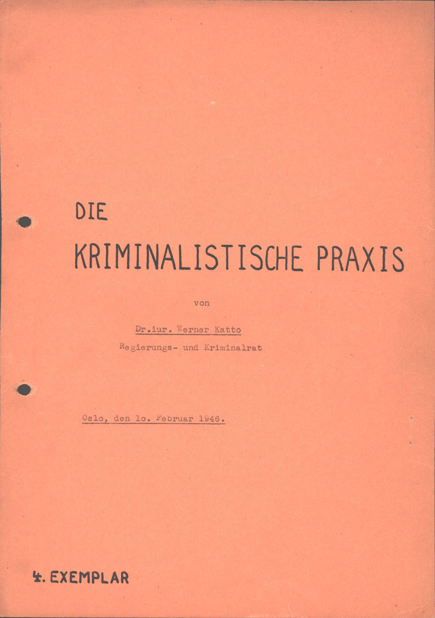 Forsvarets Overkommando. 2 kontor. Arkiv 11.4. Spredte tyske arkivsaker, AV/RA-RAFA-7031/D/Dar/Darc/L0034: Diverse tysk materiale, 1941-1946