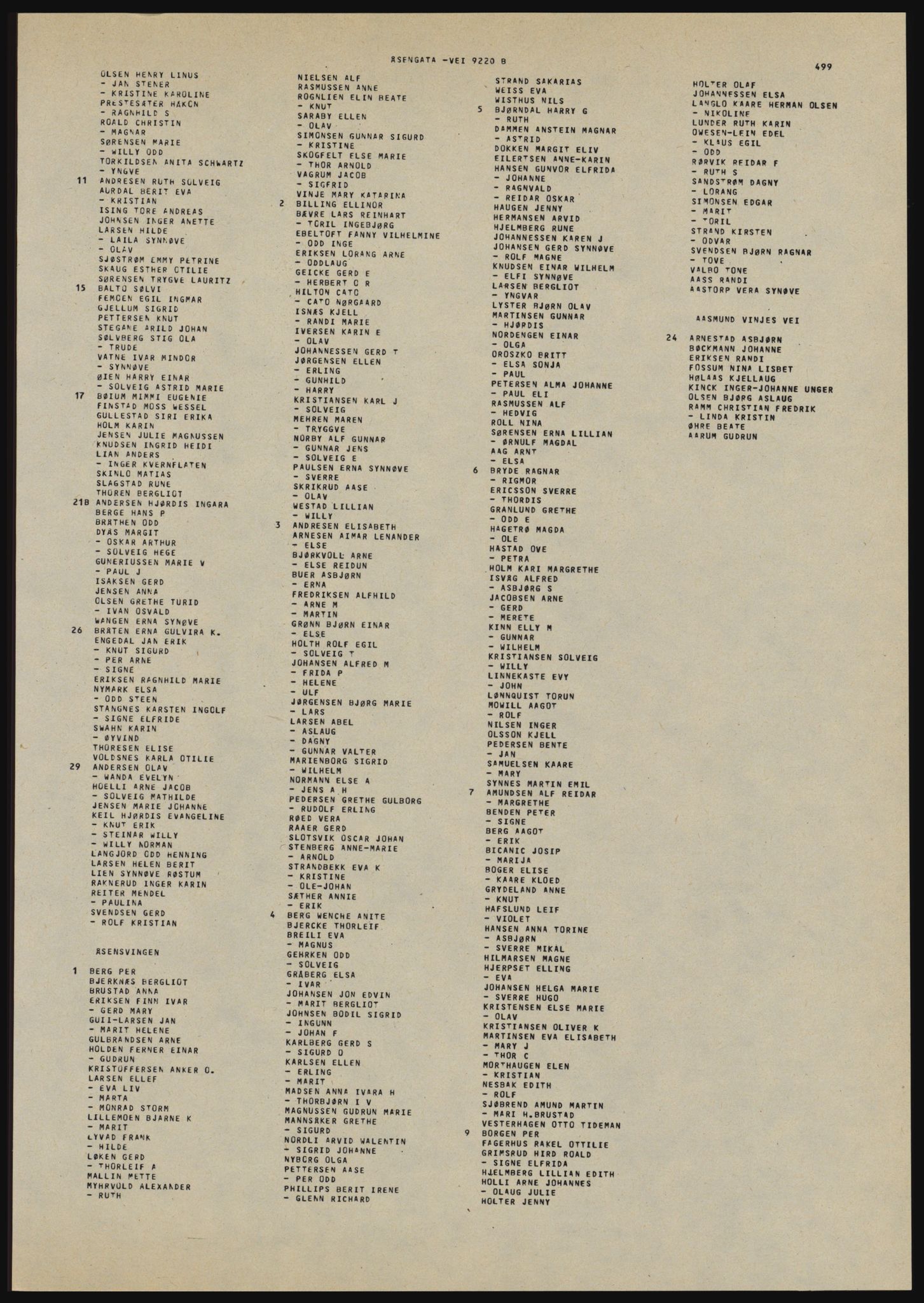 Kristiania/Oslo adressebok, PUBL/-, 1981-1982, s. 499