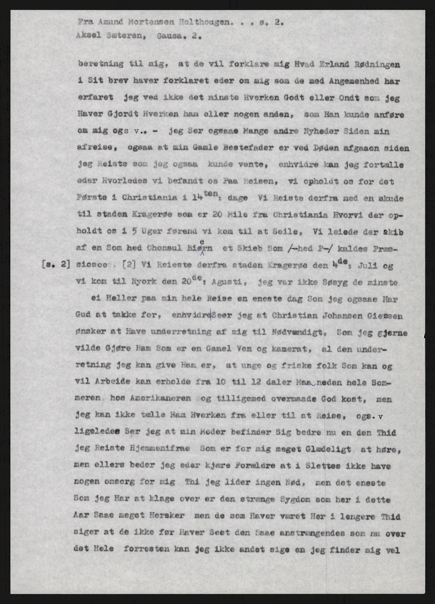 Samlinger til kildeutgivelse, Amerikabrevene, AV/RA-EA-4057/F/L0015: Innlån fra Oppland: Sæteren - Vigerust, 1838-1914, s. 13