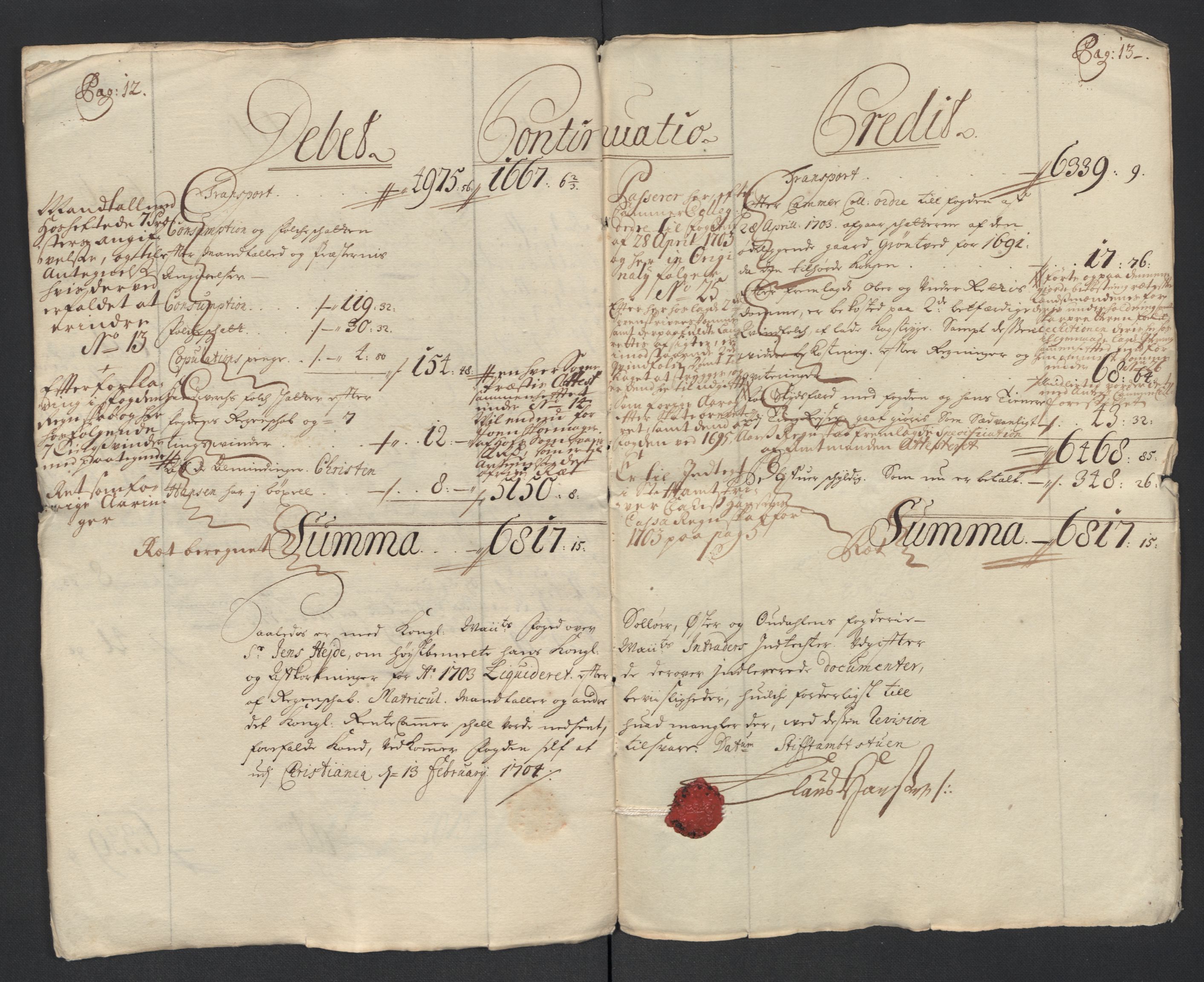 Rentekammeret inntil 1814, Reviderte regnskaper, Fogderegnskap, RA/EA-4092/R13/L0841: Fogderegnskap Solør, Odal og Østerdal, 1703, s. 27