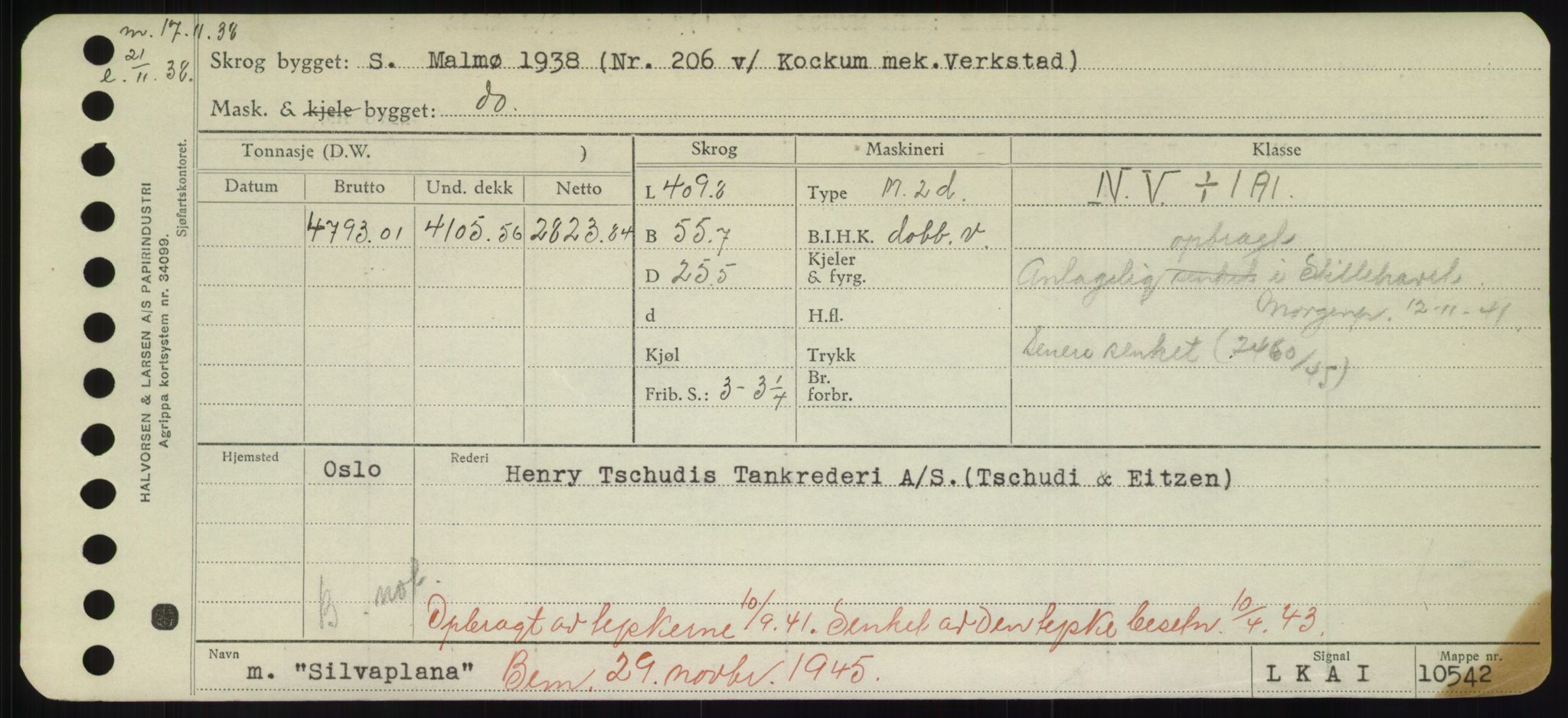 Sjøfartsdirektoratet med forløpere, Skipsmålingen, AV/RA-S-1627/H/Hd/L0033: Fartøy, Sevi-Sjø, s. 165