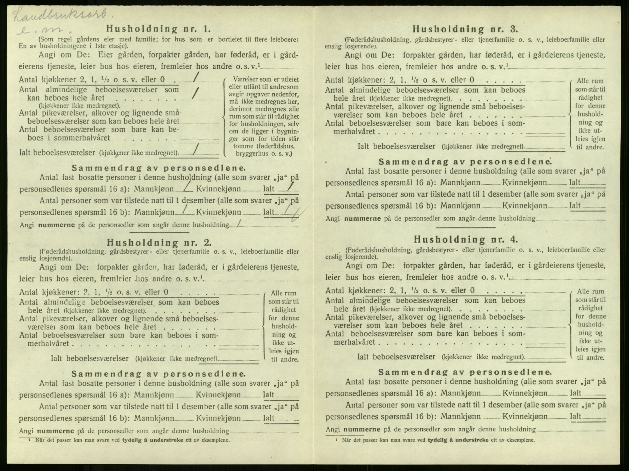 SAKO, Folketelling 1920 for 0719 Andebu herred, 1920, s. 1044