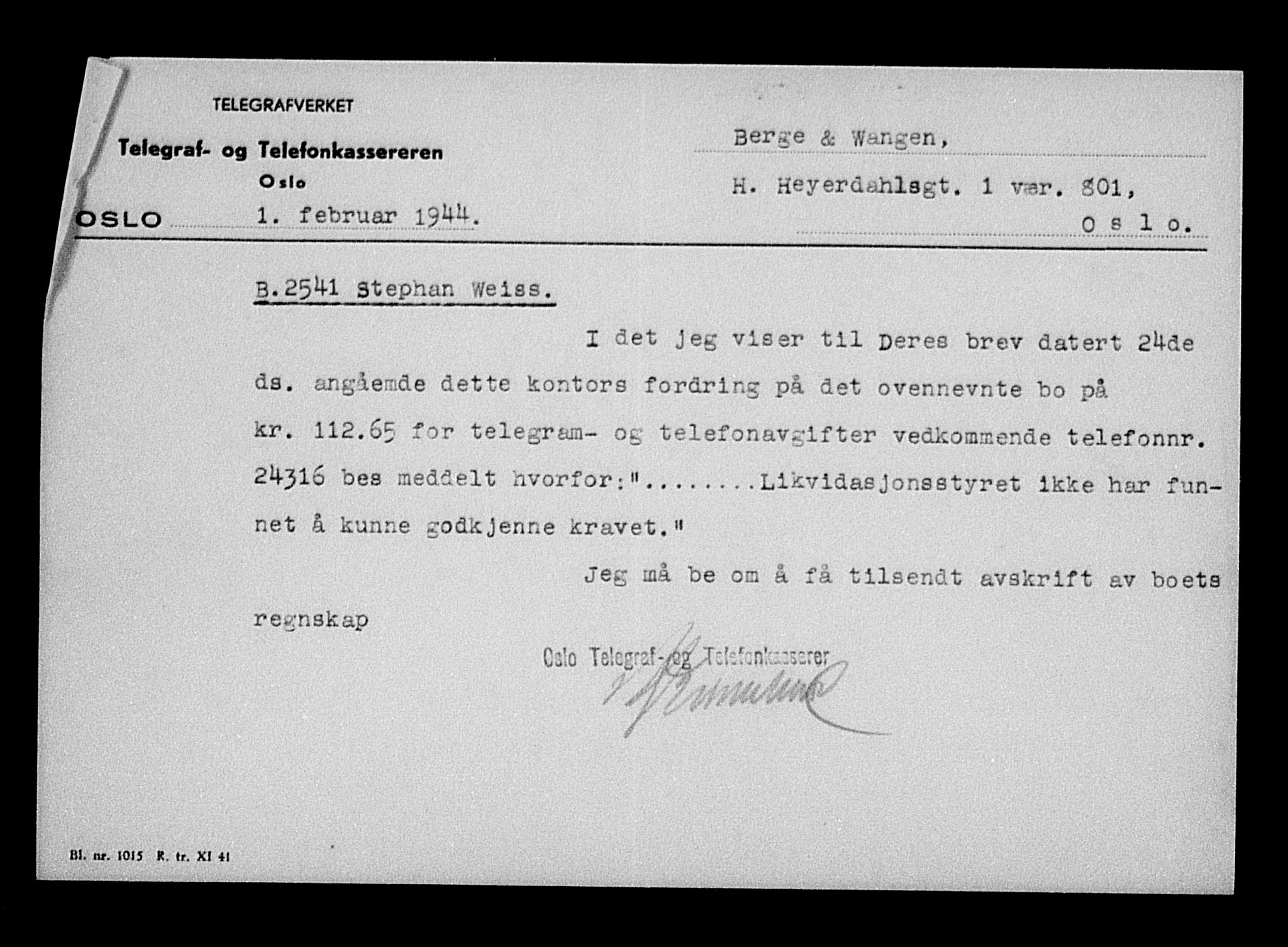 Justisdepartementet, Tilbakeføringskontoret for inndratte formuer, RA/S-1564/H/Hc/Hcc/L0986: --, 1945-1947, s. 313