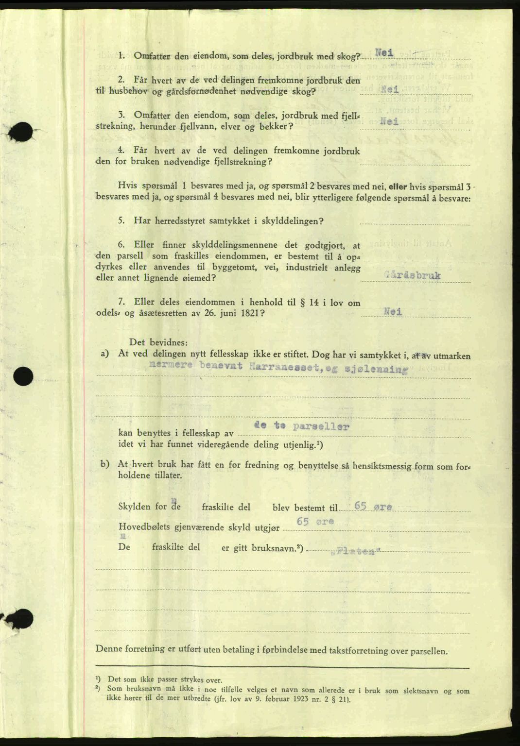 Hitra sorenskriveri, AV/SAT-A-0018/2/2C/2Ca: Pantebok nr. A2, 1943-1945, Dagboknr: 636/1945