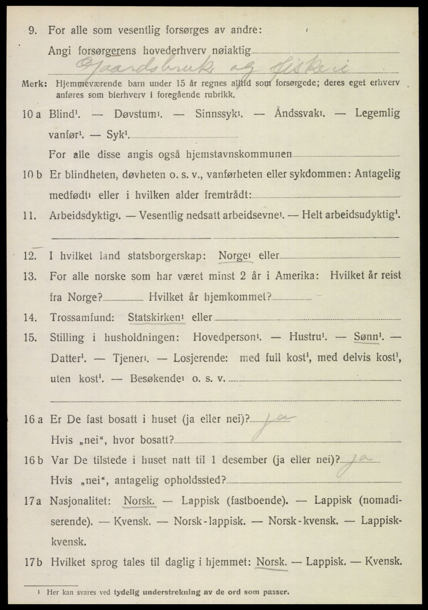 SAT, Folketelling 1920 for 1752 Kolvereid herred, 1920, s. 1536