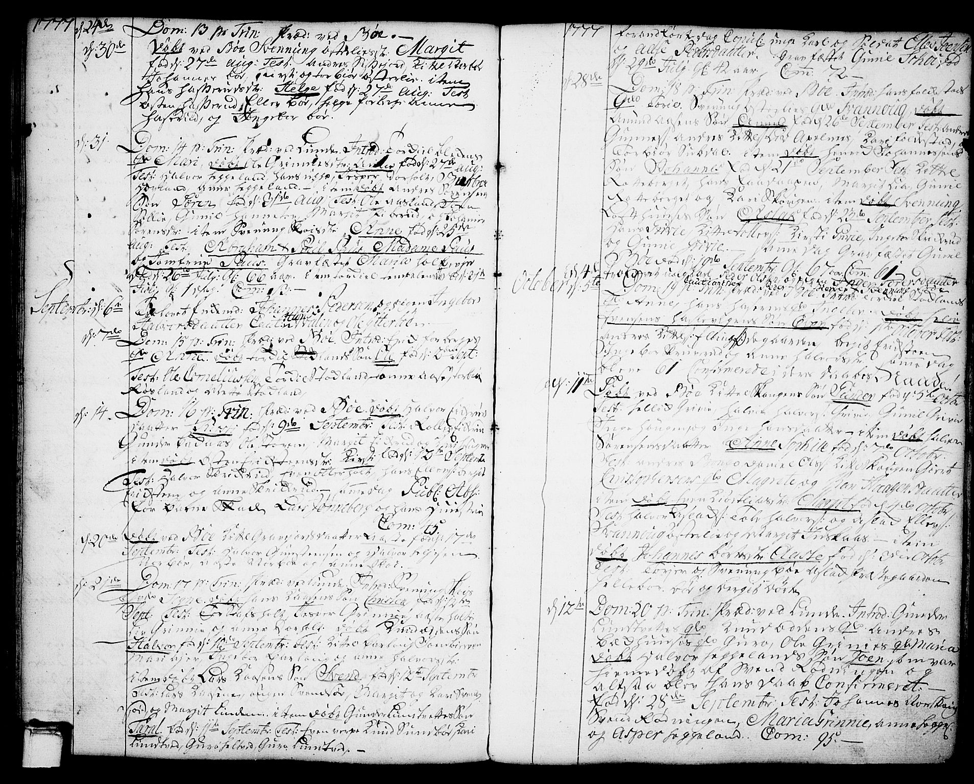 Bø kirkebøker, AV/SAKO-A-257/F/Fa/L0004: Ministerialbok nr. 4, 1748-1785