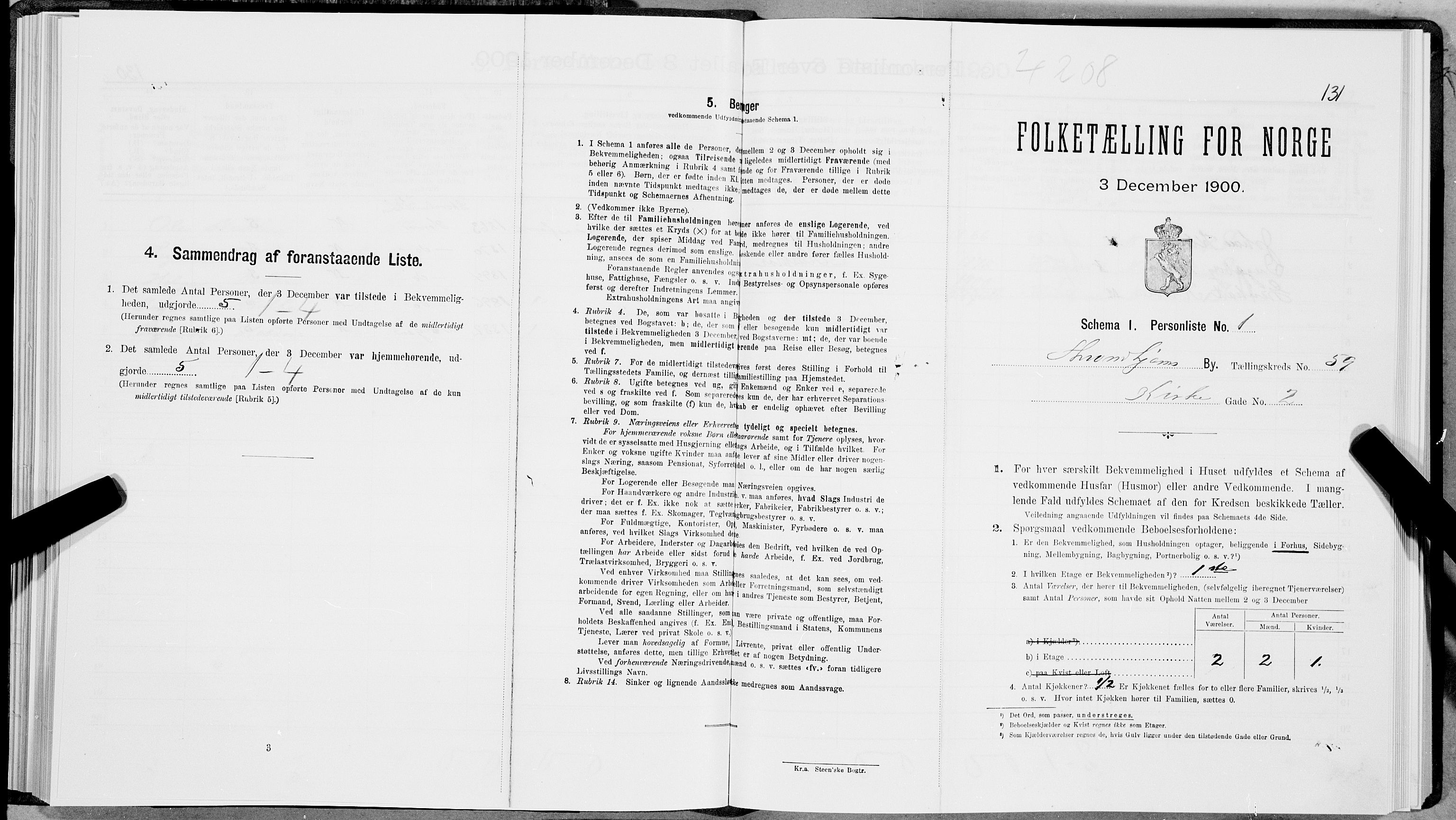 SAT, Folketelling 1900 for 1601 Trondheim kjøpstad, 1900, s. 10026