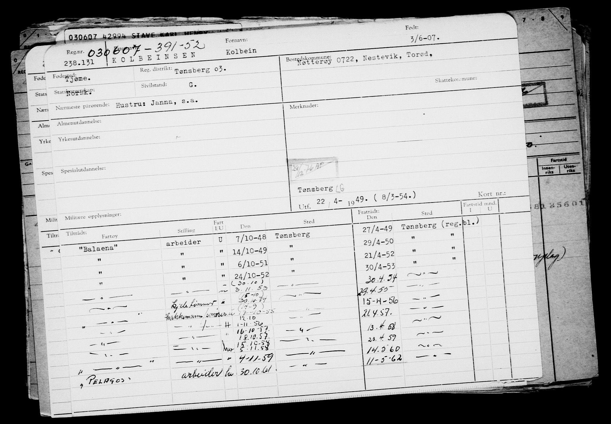 Direktoratet for sjømenn, AV/RA-S-3545/G/Gb/L0071: Hovedkort, 1907, s. 436