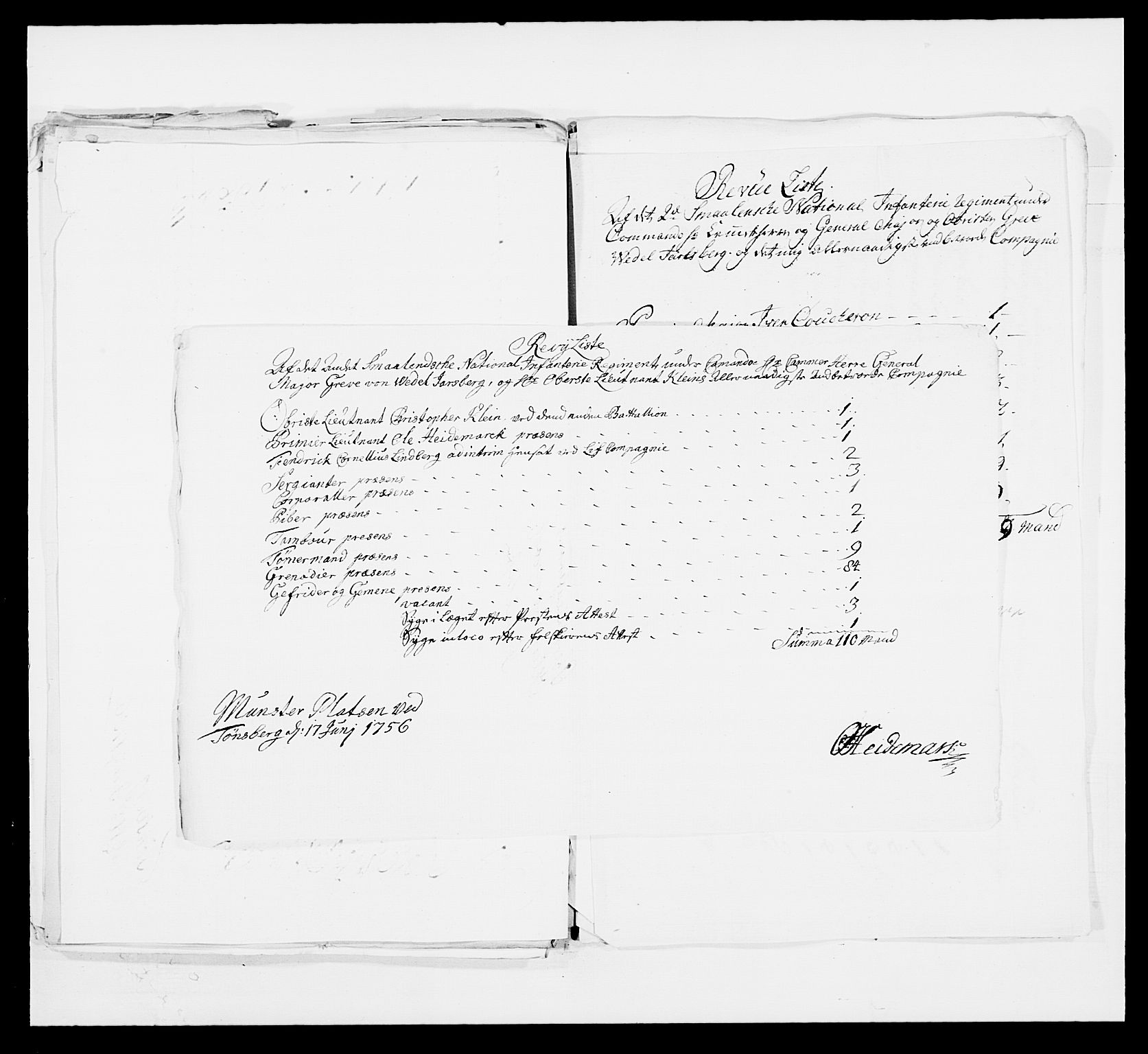 Kommanderende general (KG I) med Det norske krigsdirektorium, AV/RA-EA-5419/E/Ea/L0497: 2. Smålenske regiment, 1748-1765, s. 252