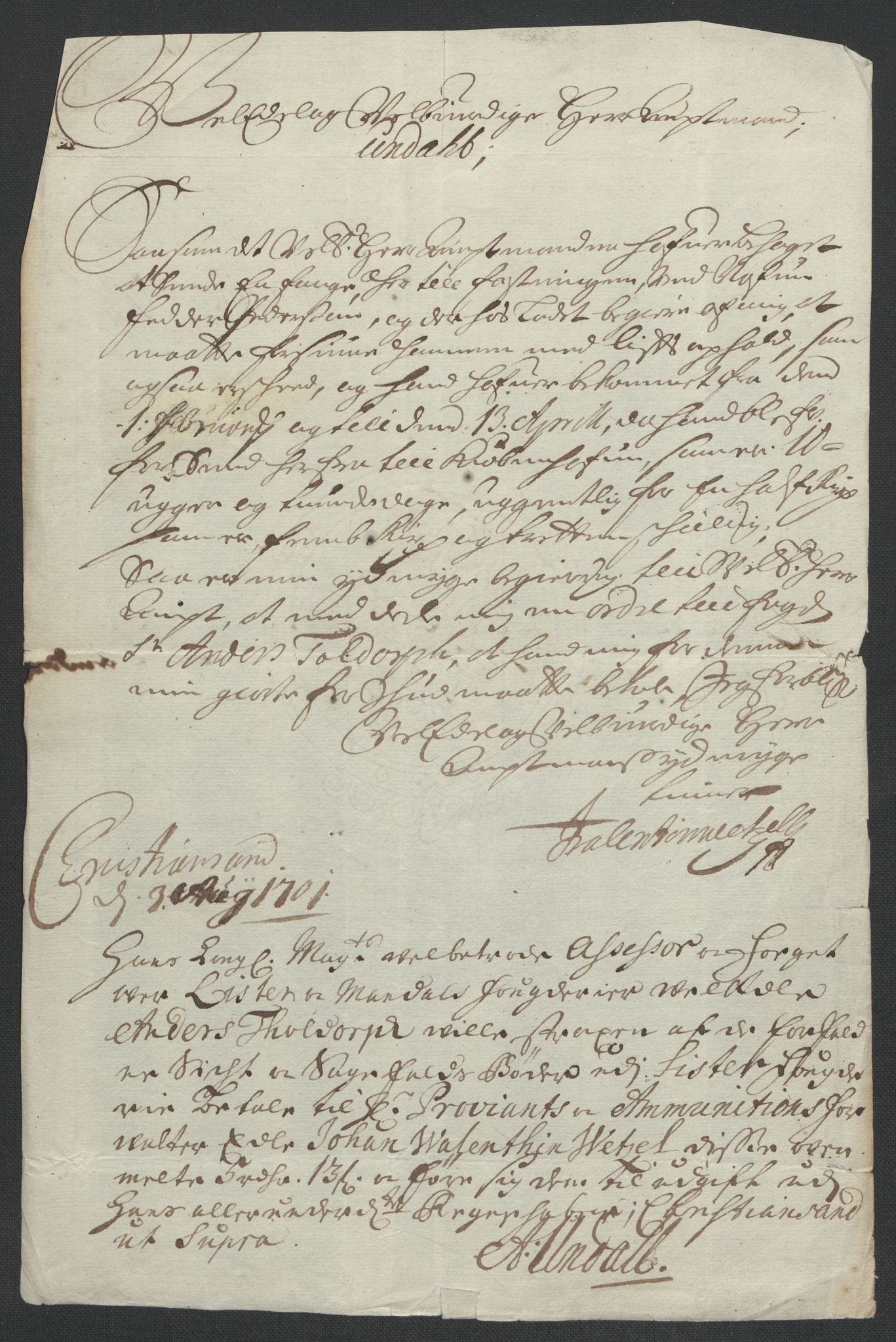 Rentekammeret inntil 1814, Reviderte regnskaper, Fogderegnskap, RA/EA-4092/R43/L2549: Fogderegnskap Lista og Mandal, 1701-1702, s. 205