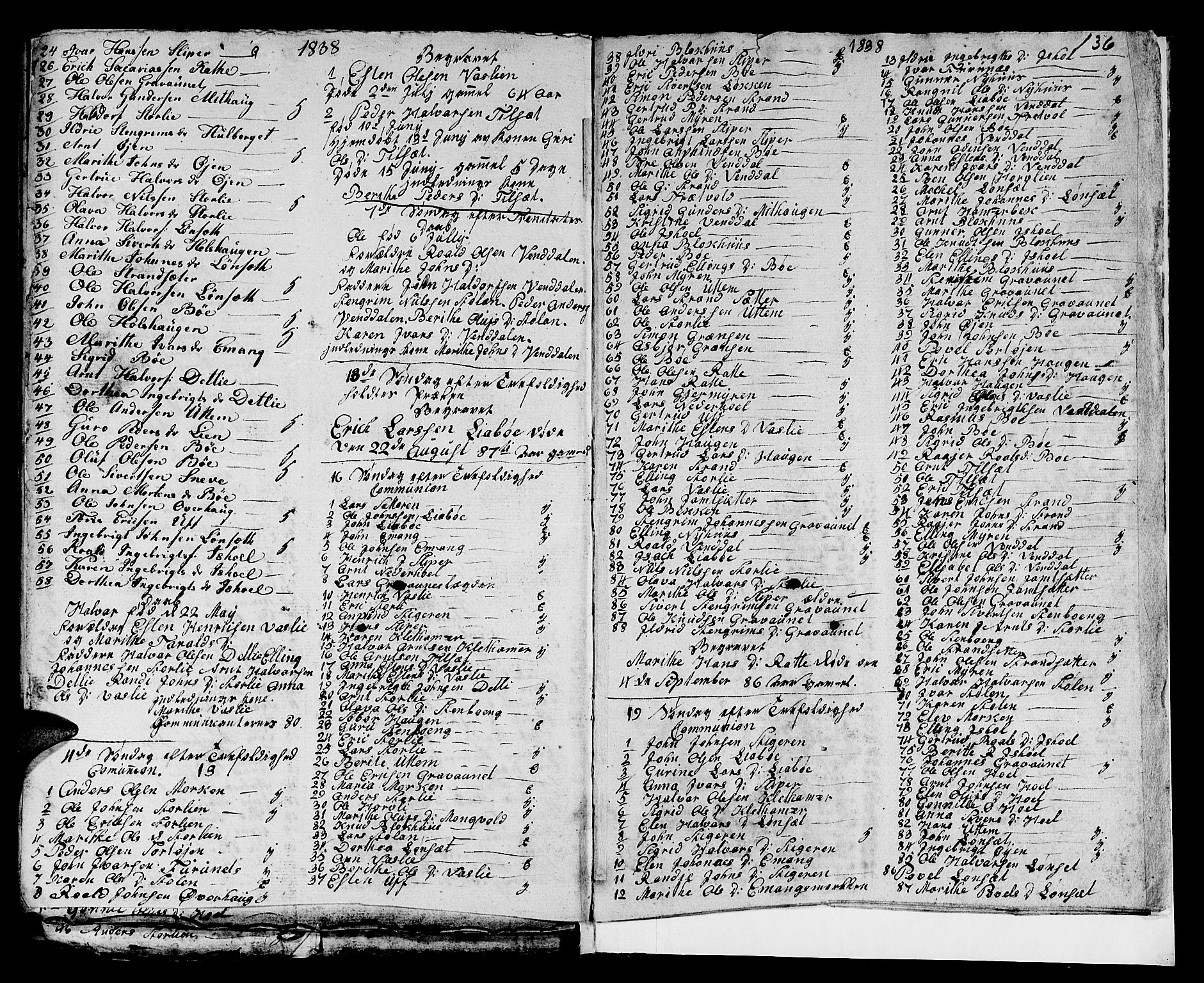 Ministerialprotokoller, klokkerbøker og fødselsregistre - Sør-Trøndelag, SAT/A-1456/679/L0921: Klokkerbok nr. 679C01, 1792-1840, s. 136