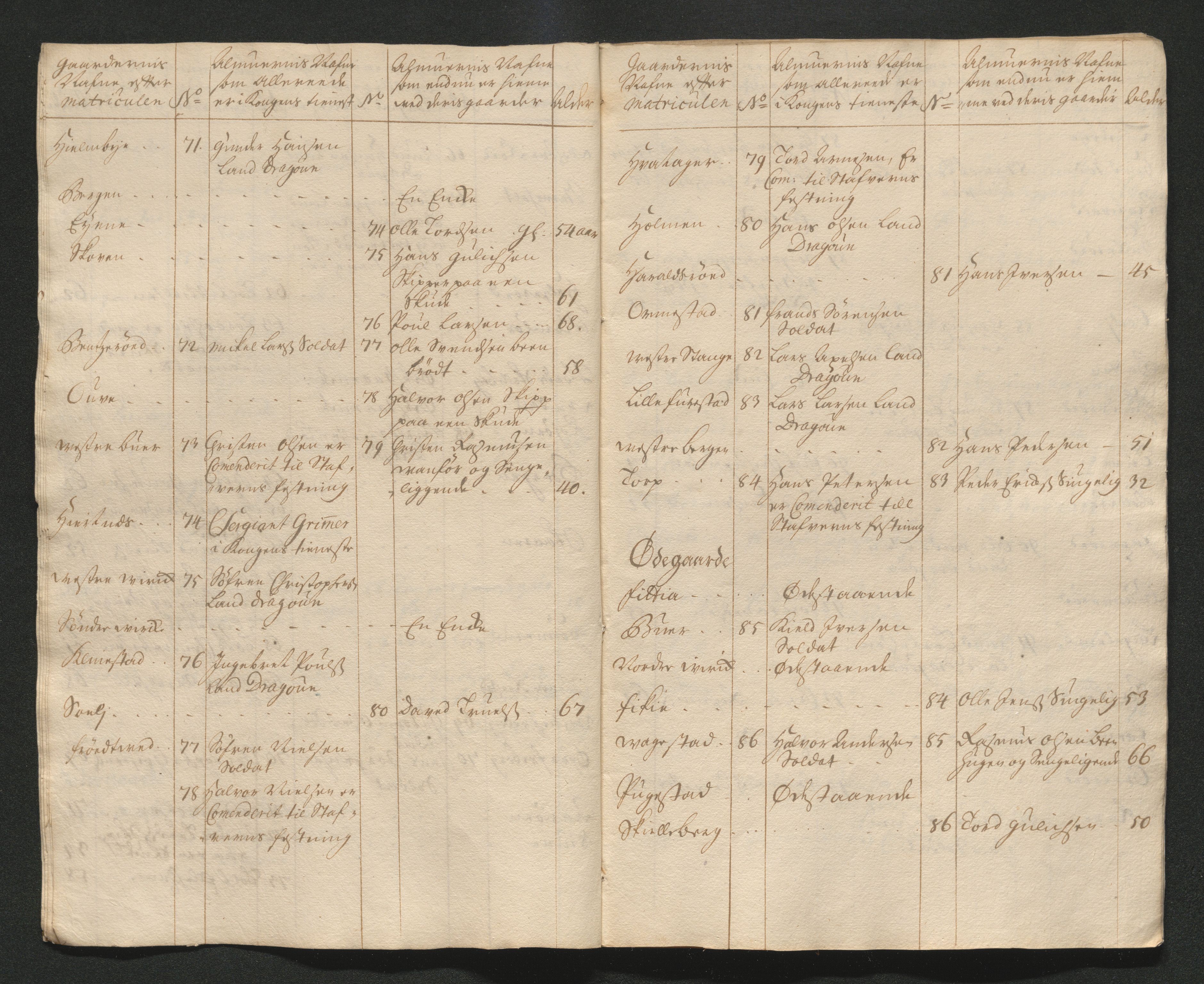 Larvik grevskap, AV/SAKO-A-1056/F/Ff/Ffa/L0001: Ruller og manntall, 1708-1734, s. 199