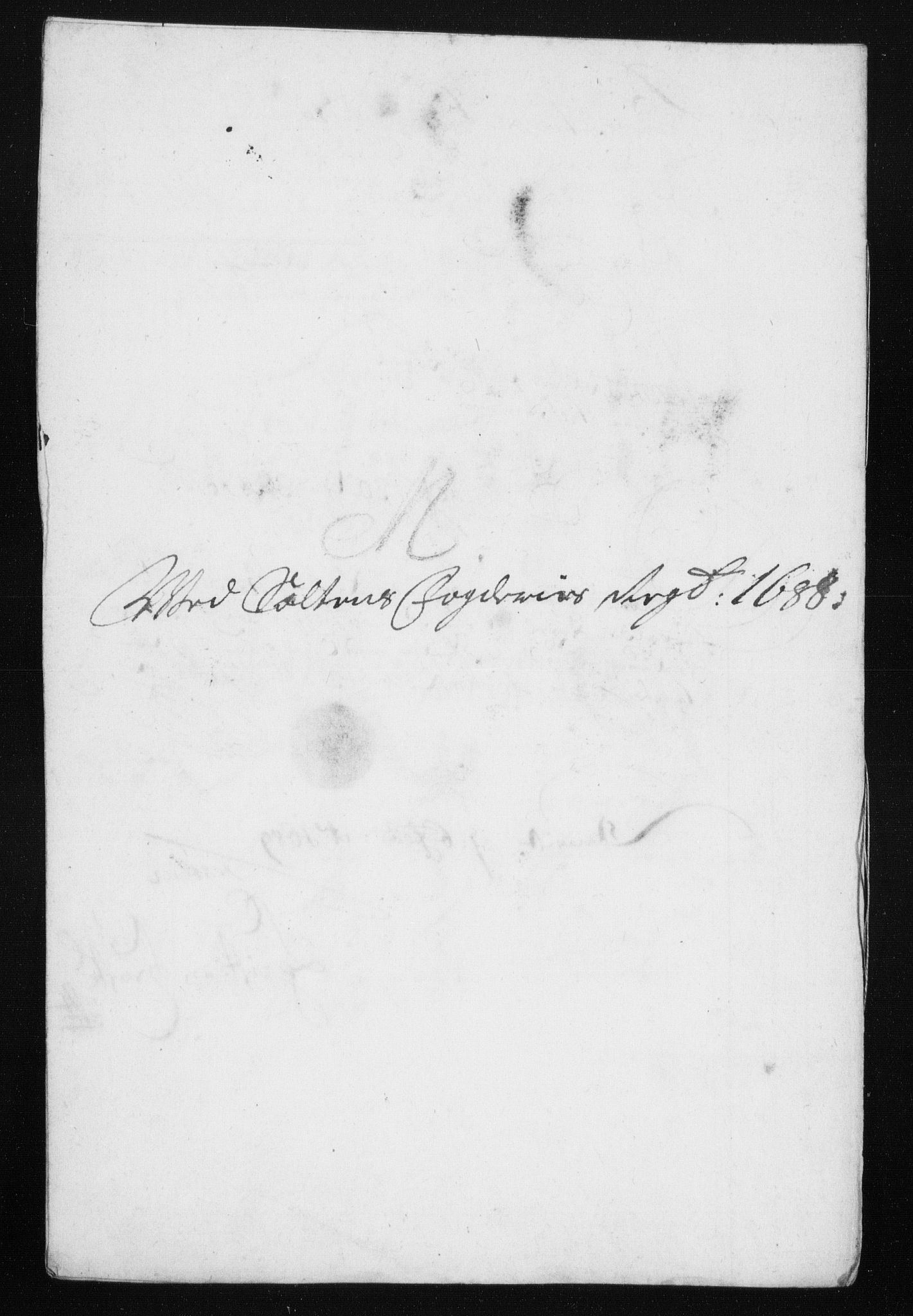 Rentekammeret inntil 1814, Reviderte regnskaper, Stiftamtstueregnskaper, Trondheim stiftamt og Nordland amt, AV/RA-EA-6044/R/Rh/L0011: Nordland amt, 1688