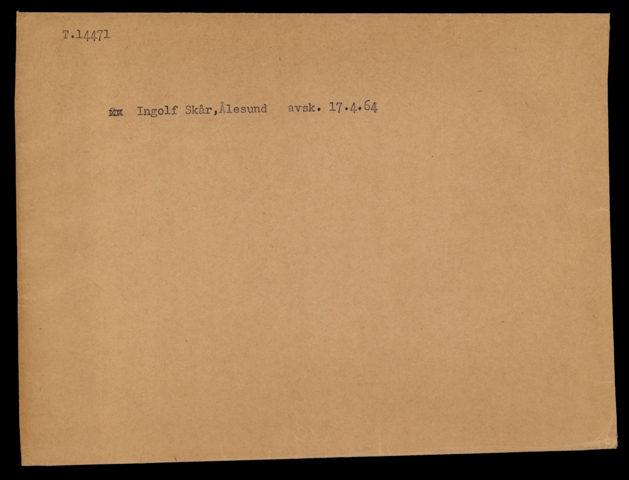 Møre og Romsdal vegkontor - Ålesund trafikkstasjon, AV/SAT-A-4099/F/Fe/L0046: Registreringskort for kjøretøy T 14445 - T 14579, 1927-1998