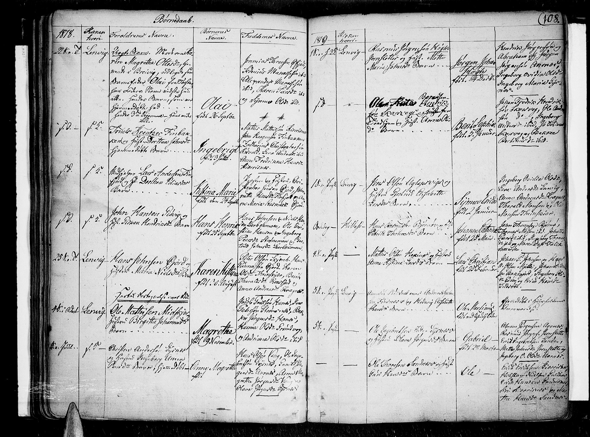 Lenvik sokneprestembete, AV/SATØ-S-1310/H/Ha/Haa/L0002kirke: Ministerialbok nr. 2, 1784-1820, s. 108