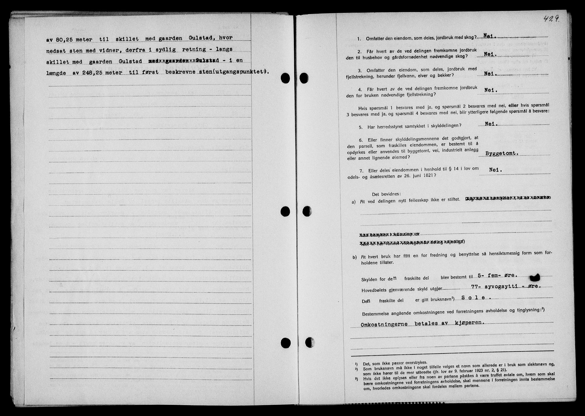 Vesterålen sorenskriveri, SAT/A-4180/1/2/2Ca/L0049: Pantebok nr. 42, 1929-1929, Tingl.dato: 19.09.1929