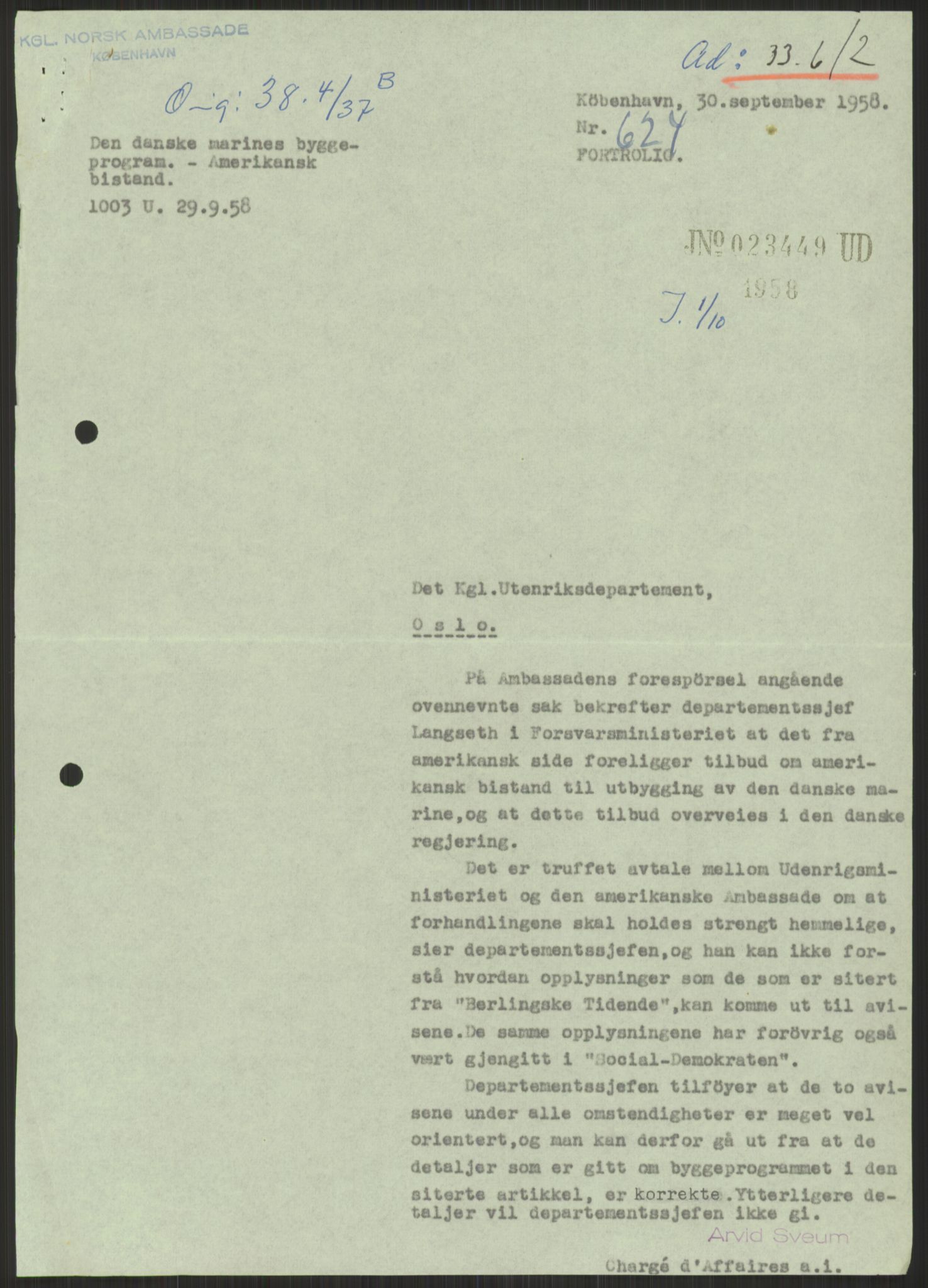 Utenriksdepartementet, RA/S-2259, 1951-1959, s. 177