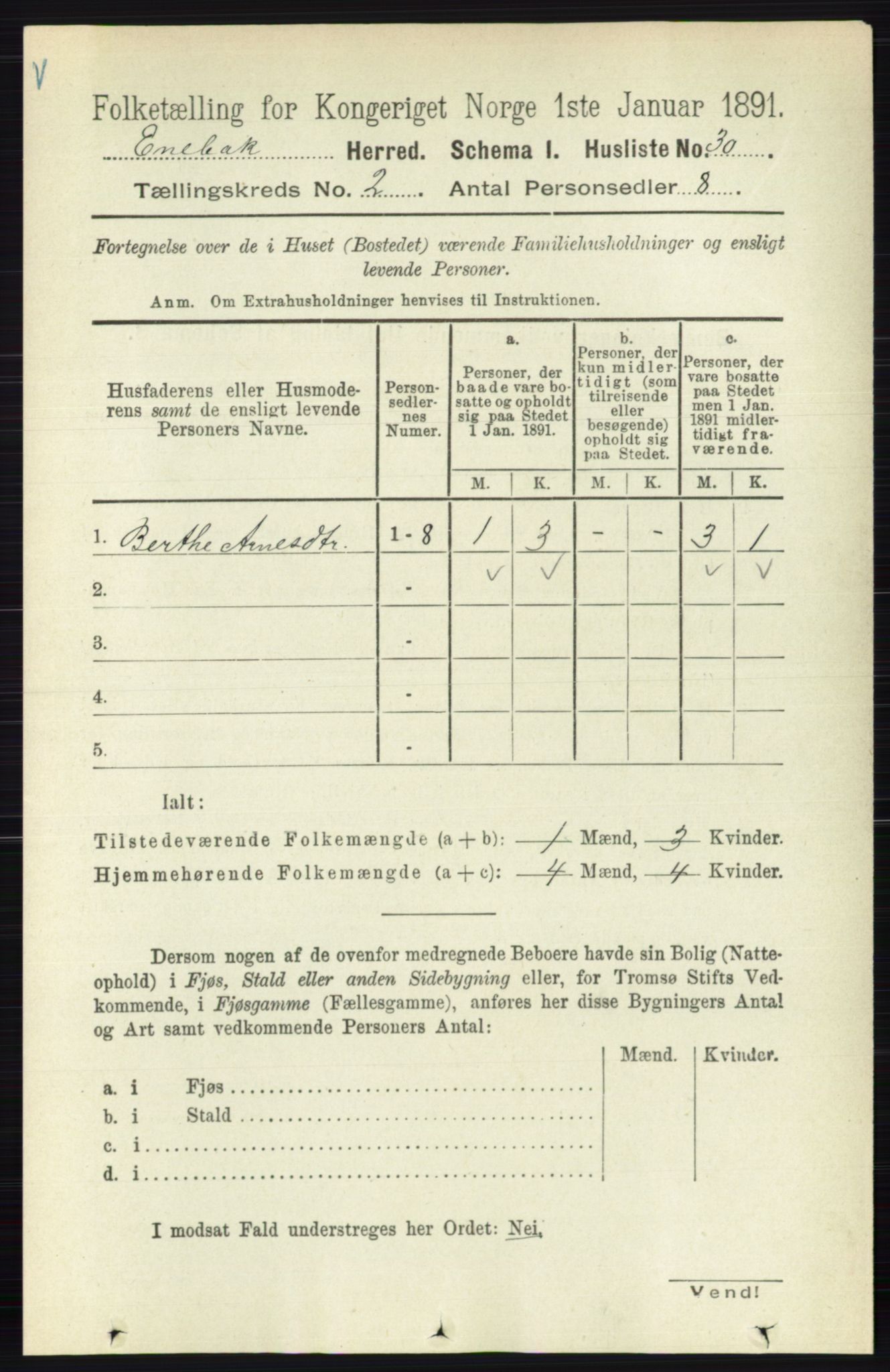 RA, Folketelling 1891 for 0229 Enebakk herred, 1891, s. 735
