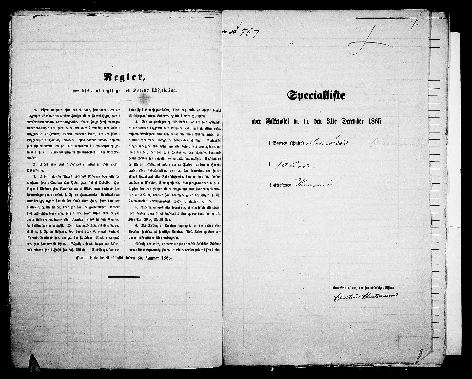 RA, Folketelling 1865 for 0801B Kragerø prestegjeld, Kragerø kjøpstad, 1865, s. 1150