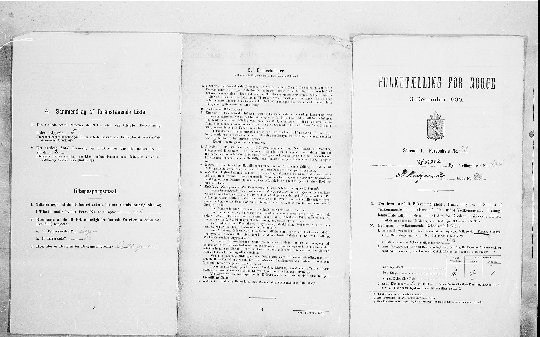 SAO, Folketelling 1900 for 0301 Kristiania kjøpstad, 1900, s. 82427