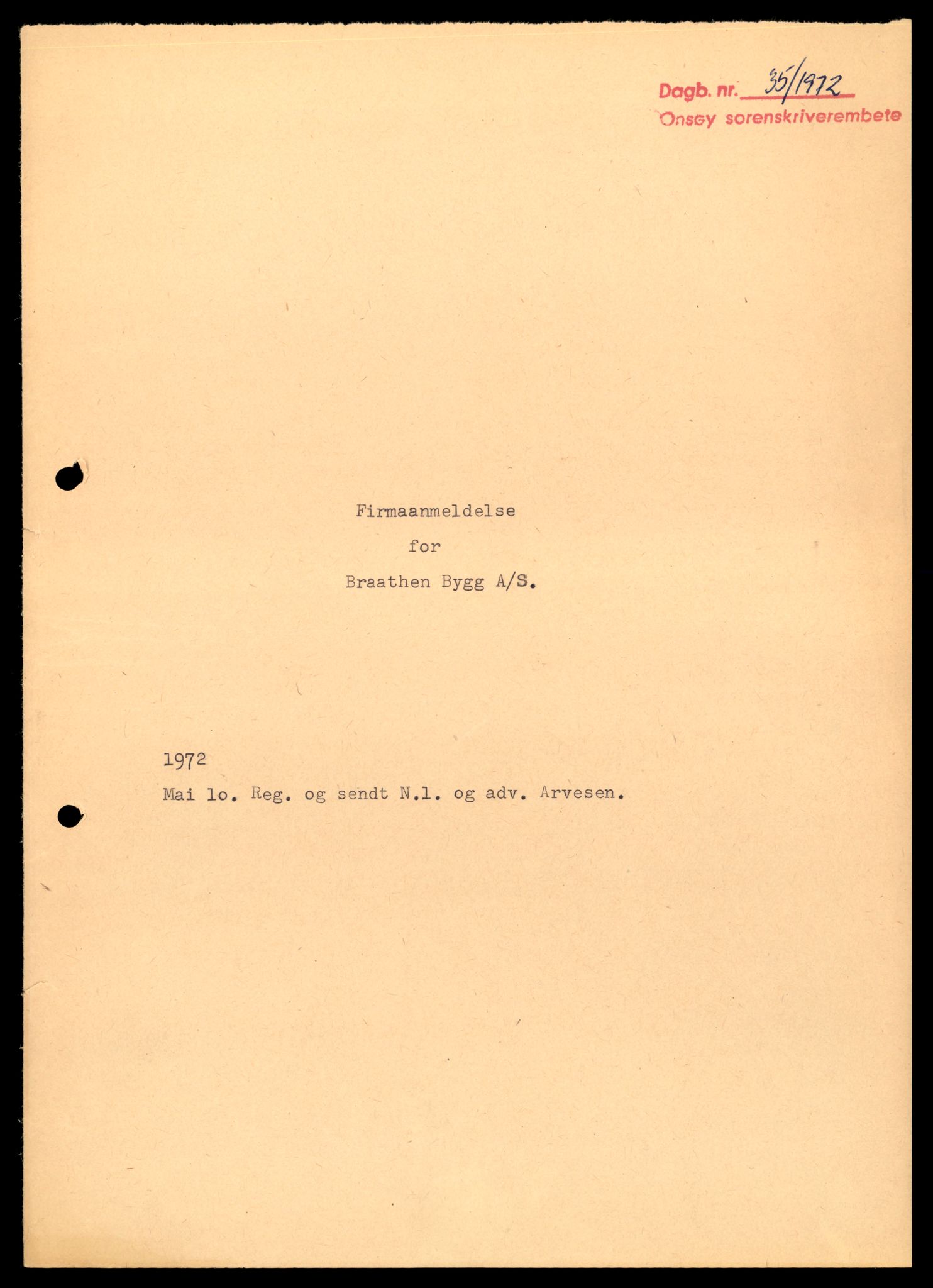 Fredrikstad tingrett, SAT/A-10473/K/Kb/Kbb/L0007: Enkeltmannsforetak, aksjeselskap og andelslag, Bra-Bry, 1944-1990, s. 1