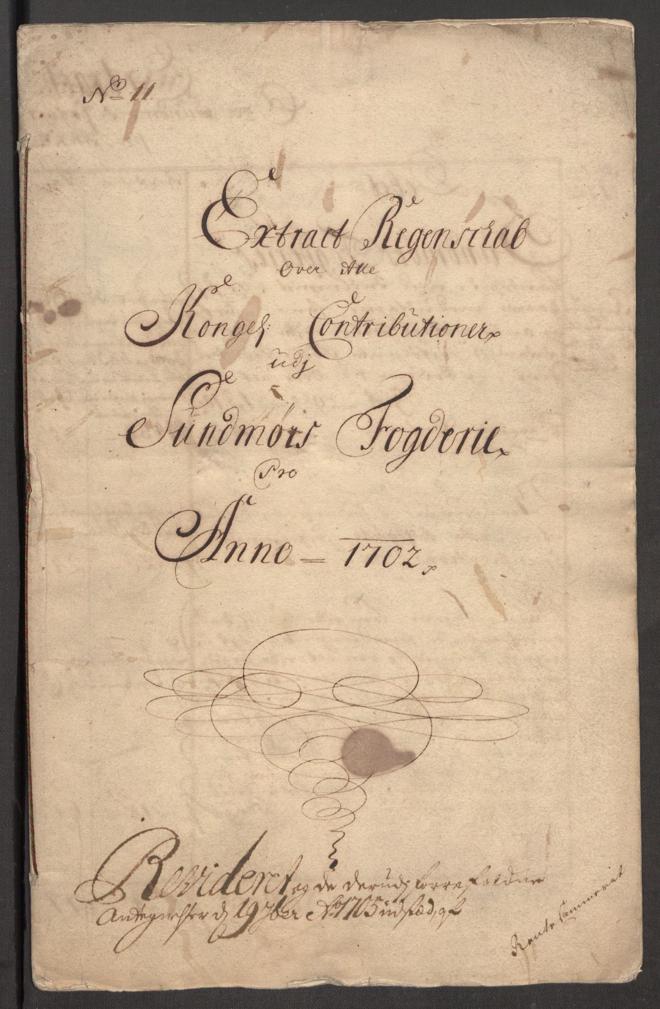 Rentekammeret inntil 1814, Reviderte regnskaper, Fogderegnskap, RA/EA-4092/R54/L3559: Fogderegnskap Sunnmøre, 1702-1703, s. 4