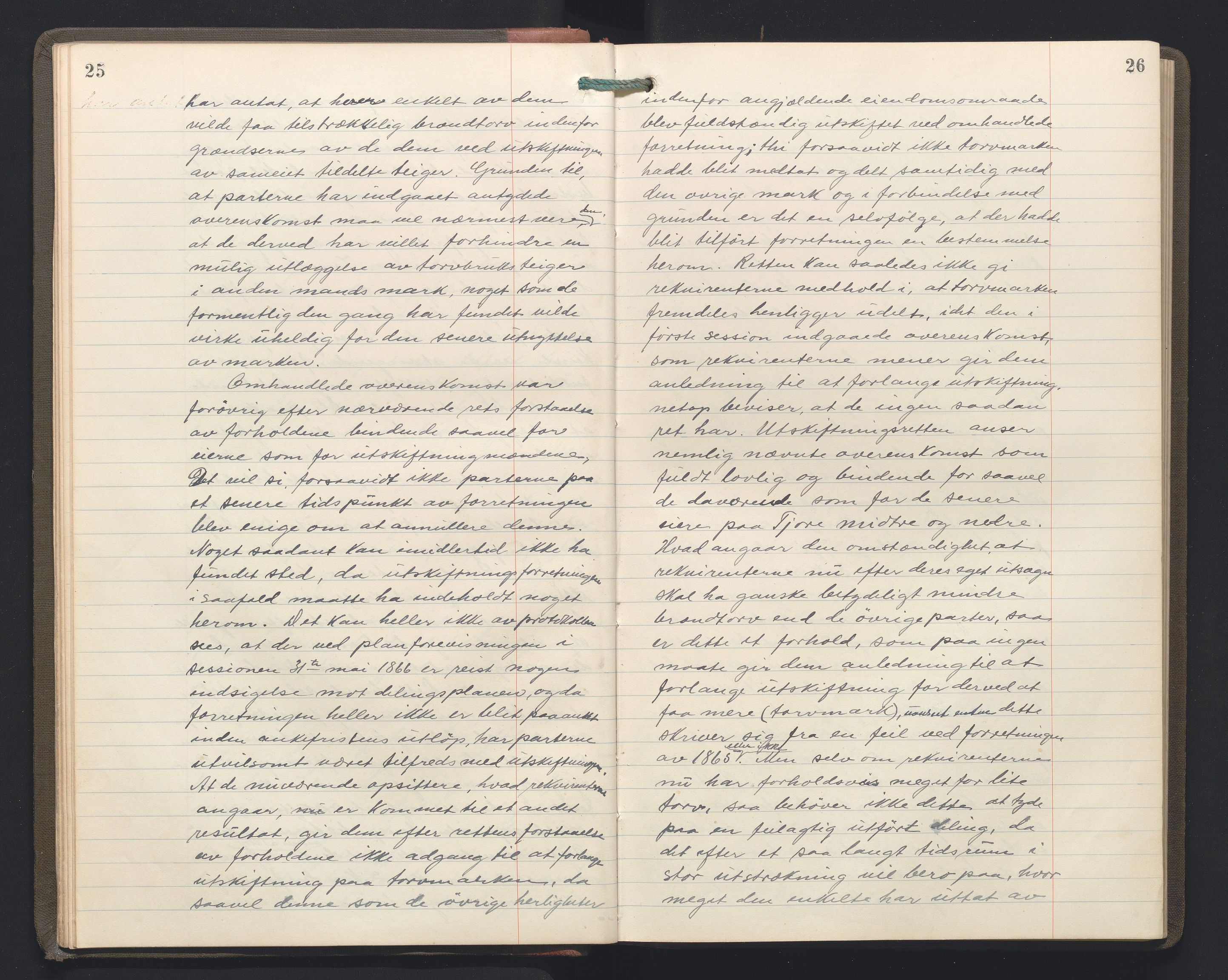 Hordaland jordskiftedøme - II Ytre Nordhordland jordskiftedistrikt, AV/SAB-A-6901/A/Aa/L0034: Forhandlingsprotokoll, 1923-1925, s. 25-26