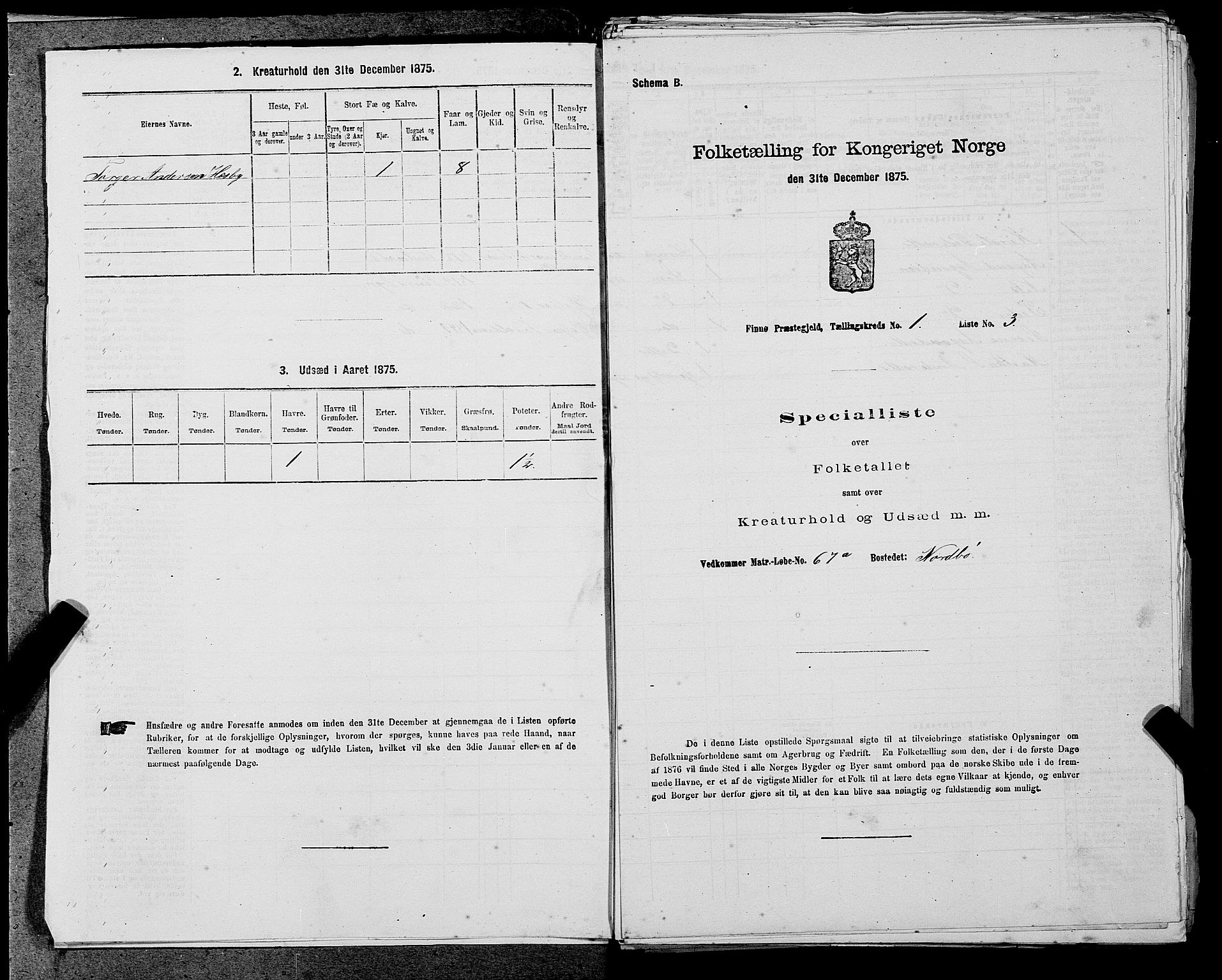 SAST, Folketelling 1875 for 1141P Finnøy prestegjeld, 1875, s. 41