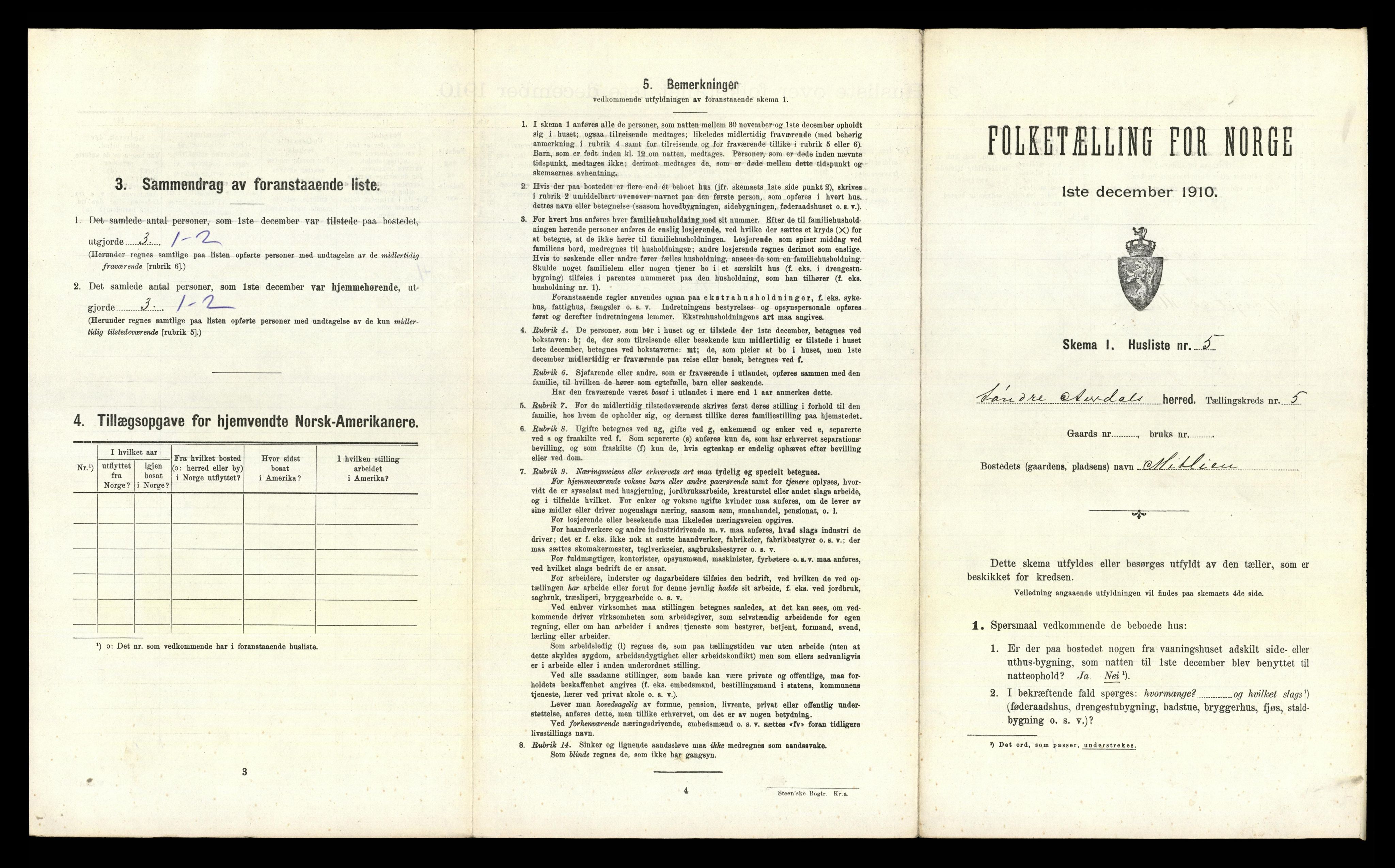 RA, Folketelling 1910 for 0540 Sør-Aurdal herred, 1910, s. 591