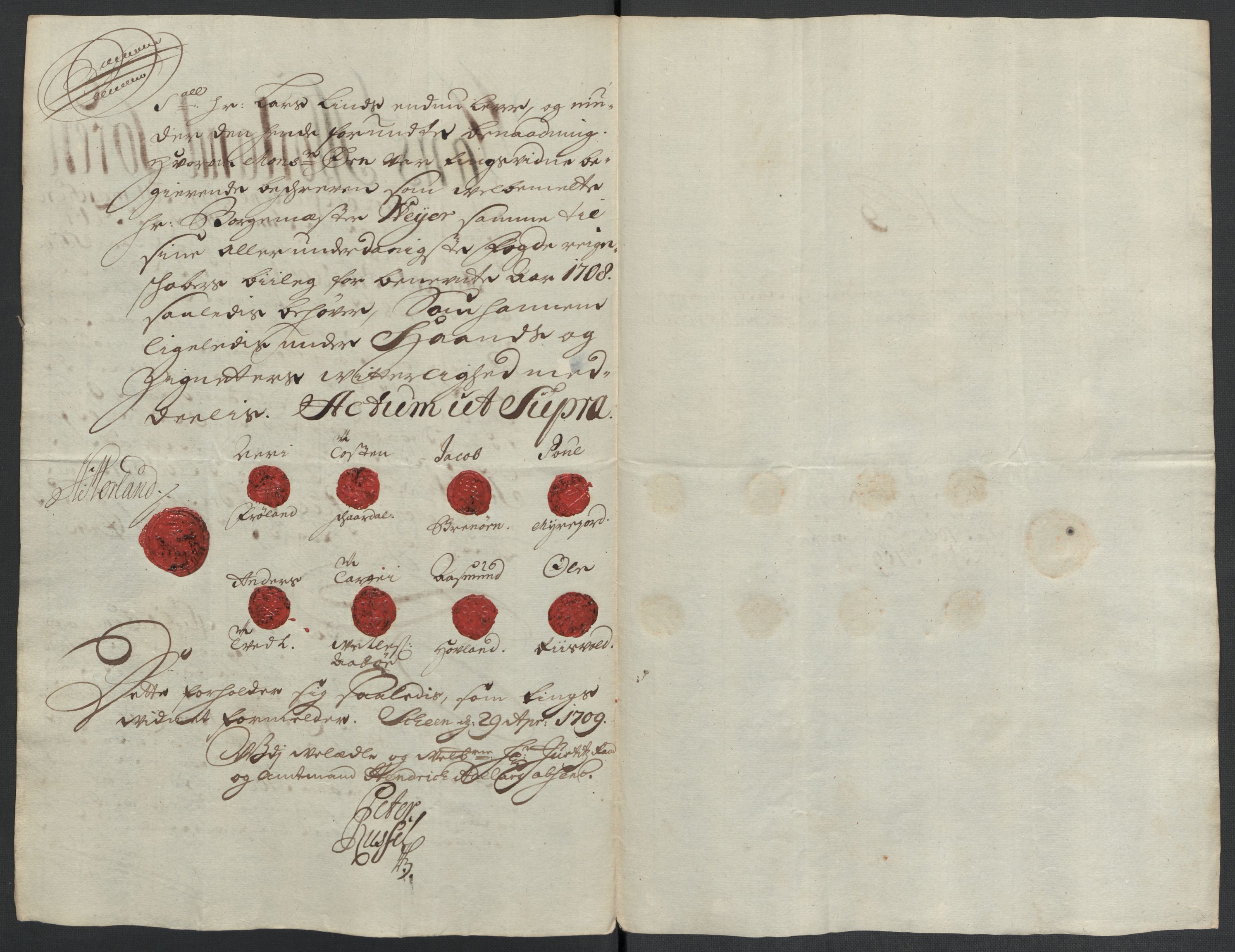 Rentekammeret inntil 1814, Reviderte regnskaper, Fogderegnskap, RA/EA-4092/R36/L2118: Fogderegnskap Øvre og Nedre Telemark og Bamble, 1708-1709, s. 66