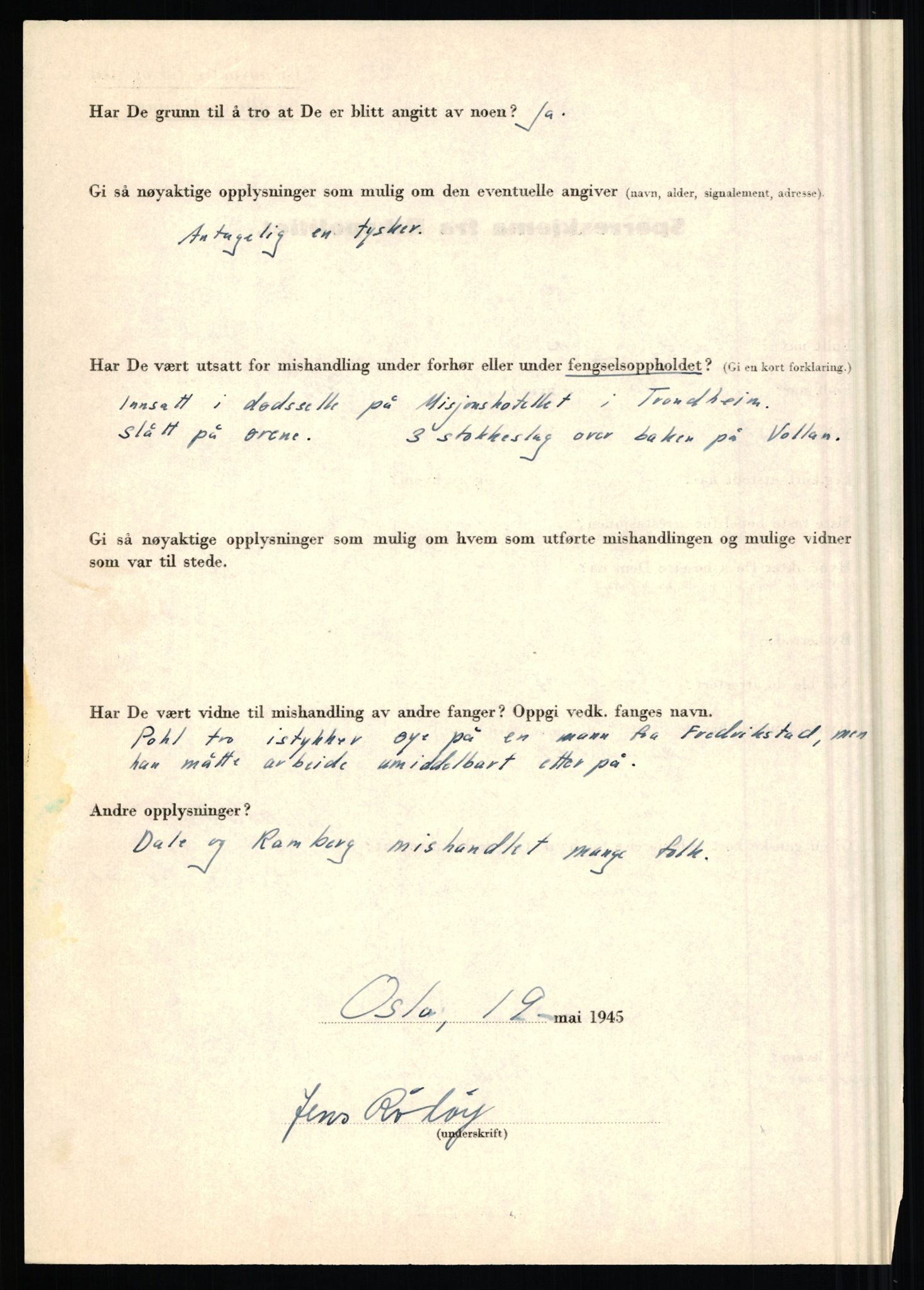 Rikspolitisjefen, AV/RA-S-1560/L/L0014: Pettersen, Aksel - Savosnick, Ernst, 1940-1945, s. 943