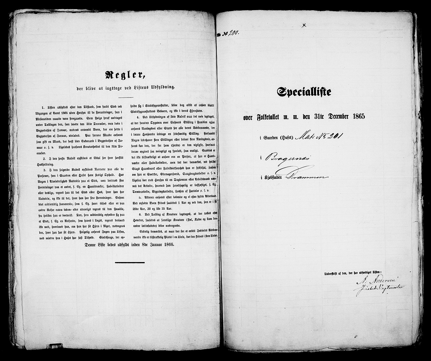 RA, Folketelling 1865 for 0602aB Bragernes prestegjeld i Drammen kjøpstad, 1865, s. 427