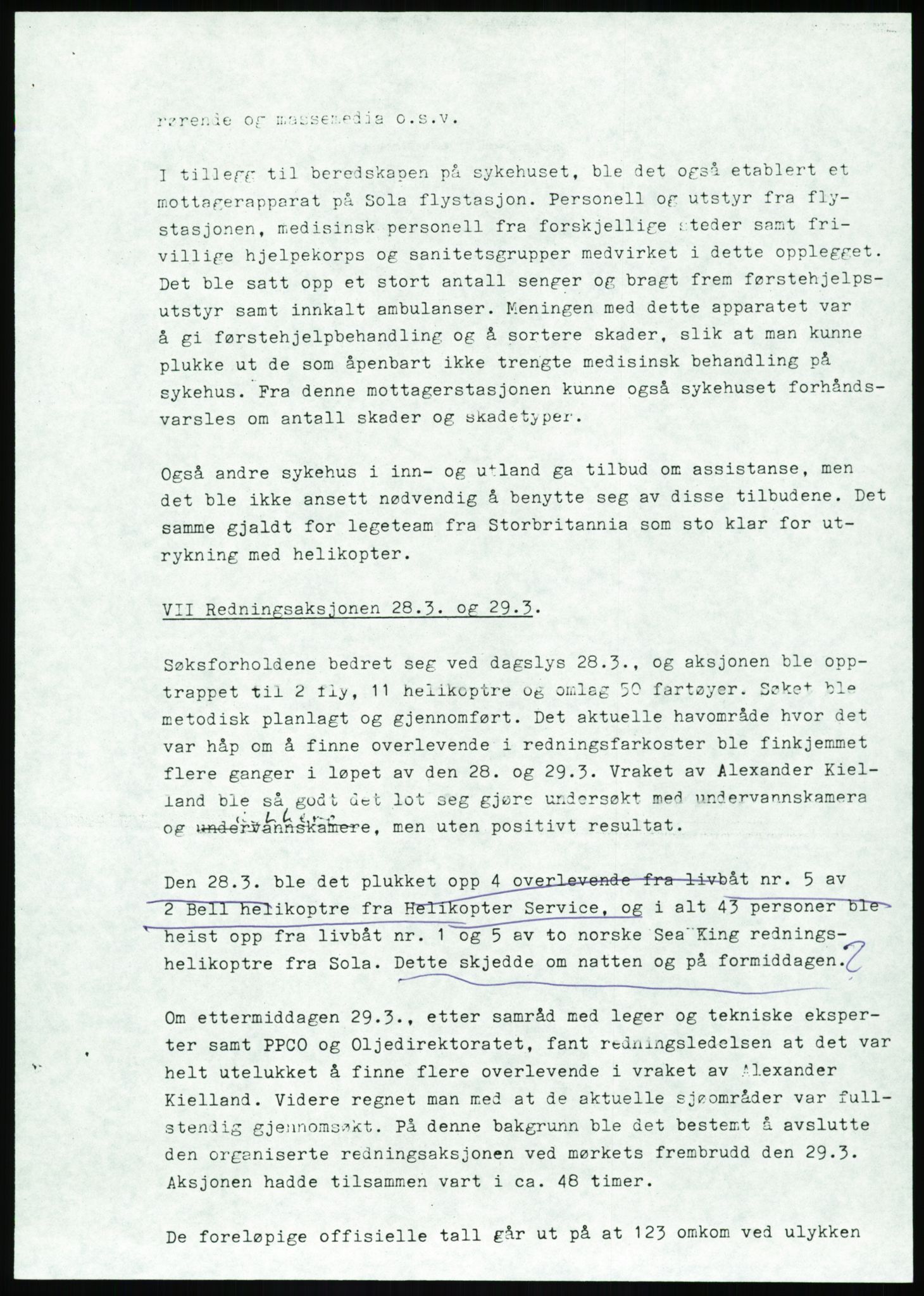 Justisdepartementet, Granskningskommisjonen ved Alexander Kielland-ulykken 27.3.1980, AV/RA-S-1165/D/L0017: P Hjelpefartøy (Doku.liste + P1-P6 av 6)/Q Hovedredningssentralen (Q0-Q27 av 27), 1980-1981, s. 353