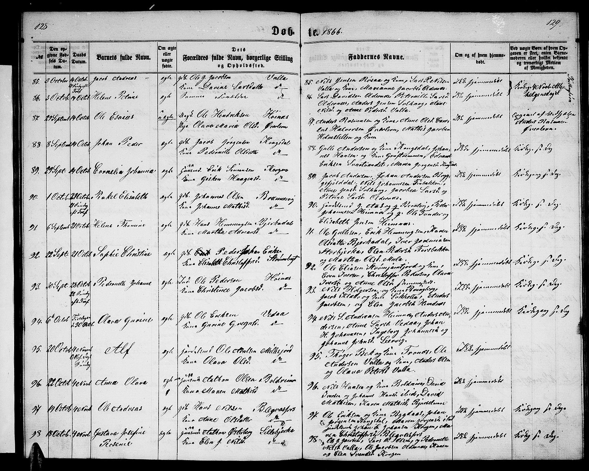 Ministerialprotokoller, klokkerbøker og fødselsregistre - Nordland, AV/SAT-A-1459/825/L0365: Klokkerbok nr. 825C02, 1858-1873, s. 128-129