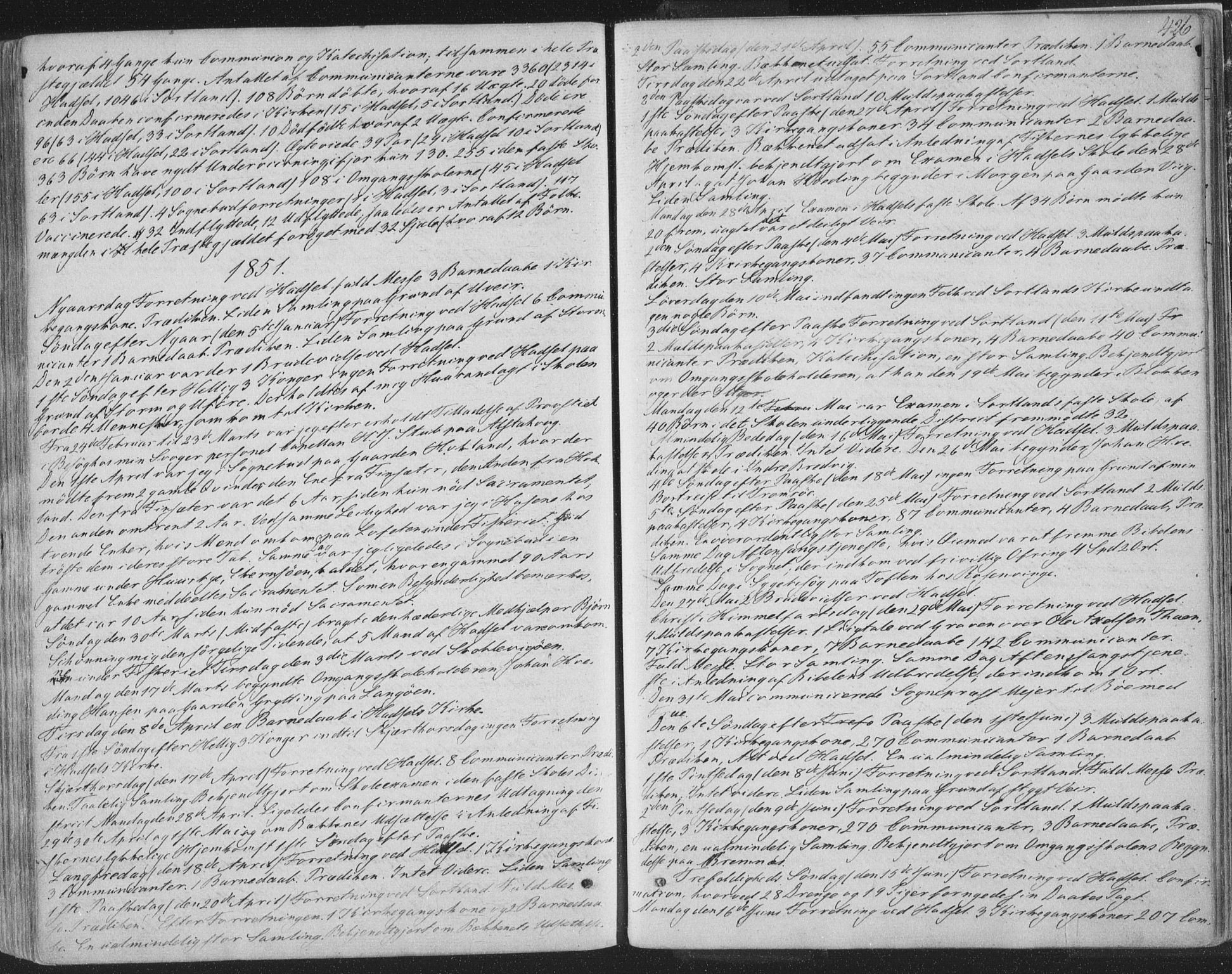 Ministerialprotokoller, klokkerbøker og fødselsregistre - Nordland, AV/SAT-A-1459/888/L1241: Ministerialbok nr. 888A07, 1849-1869, s. 426