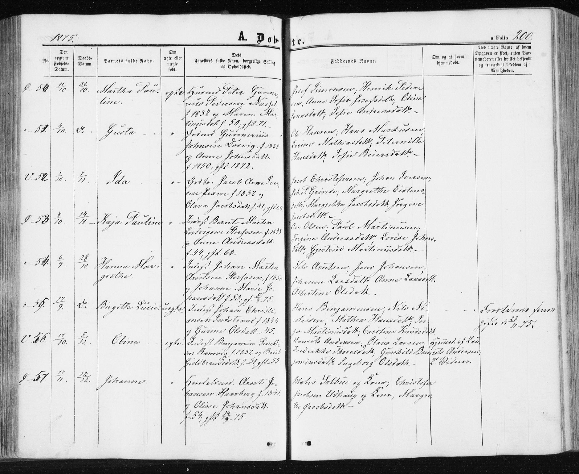 Ministerialprotokoller, klokkerbøker og fødselsregistre - Sør-Trøndelag, SAT/A-1456/659/L0737: Ministerialbok nr. 659A07, 1857-1875, s. 200