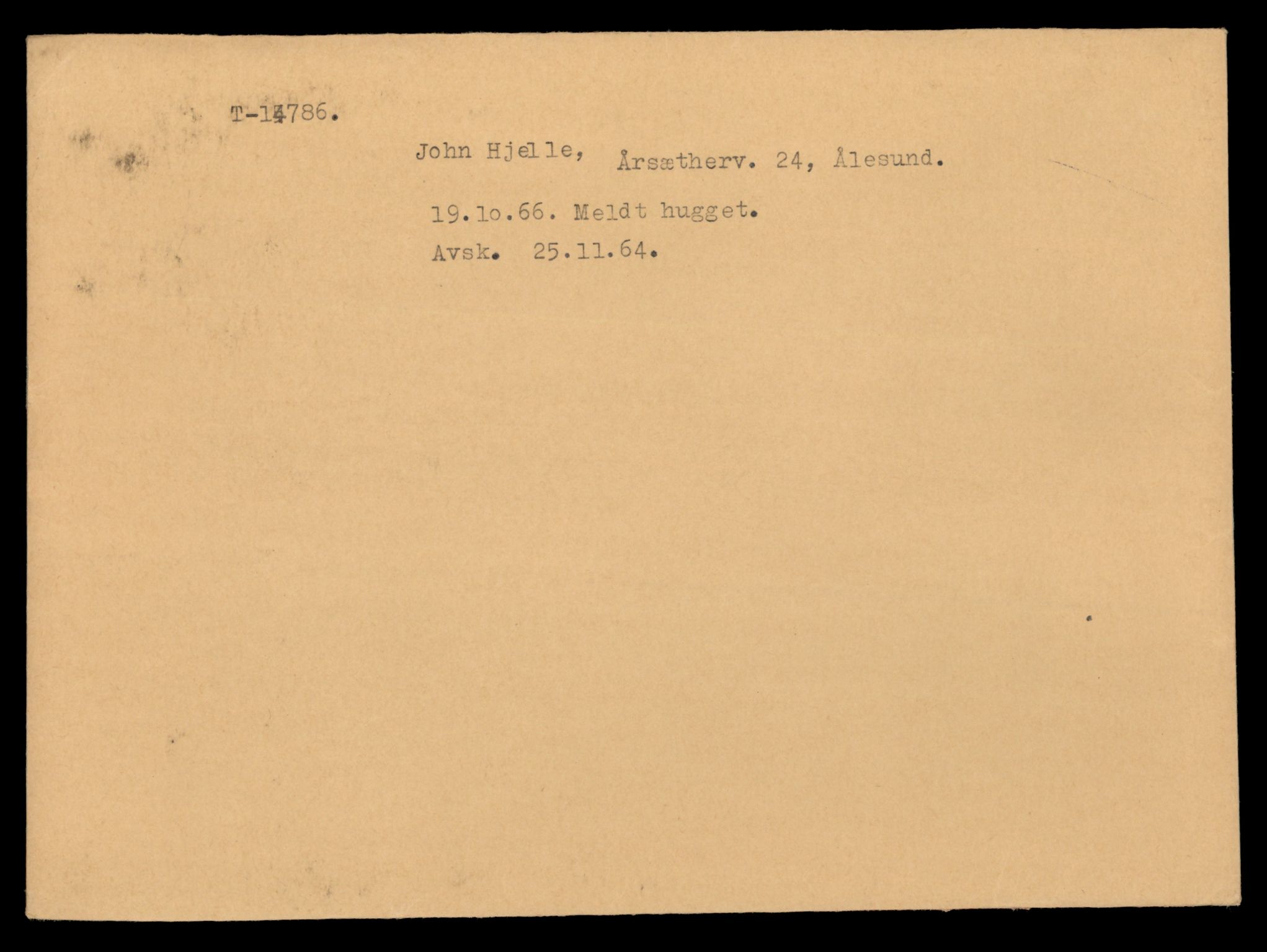 Møre og Romsdal vegkontor - Ålesund trafikkstasjon, AV/SAT-A-4099/F/Fe/L0048: Registreringskort for kjøretøy T 14721 - T 14863, 1927-1998, s. 1375