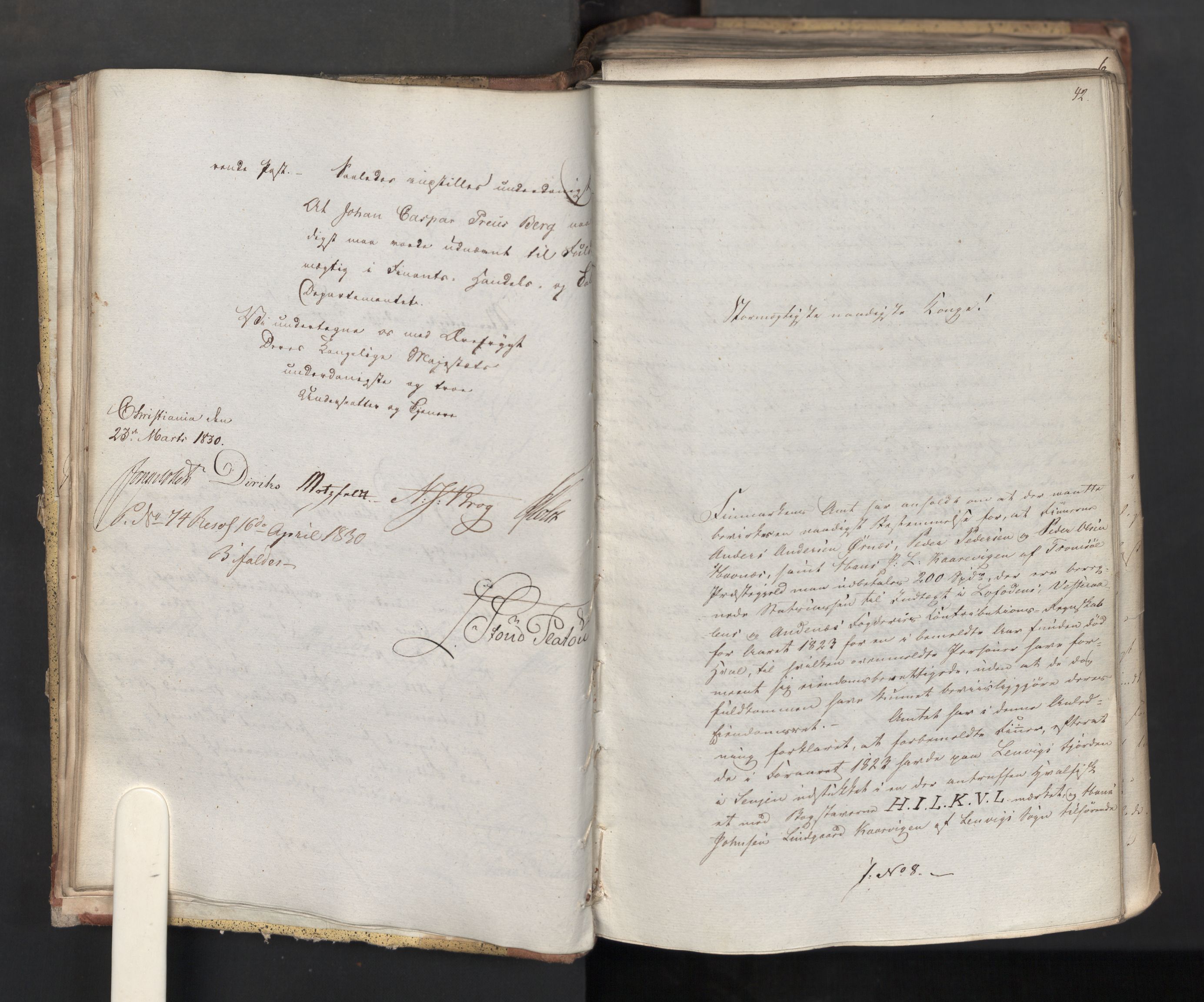 Statsrådsavdelingen i Stockholm, AV/RA-S-1003/D/Da/L0065: Regjeringsinnstillinger nr. 1-239, 1830, s. 39