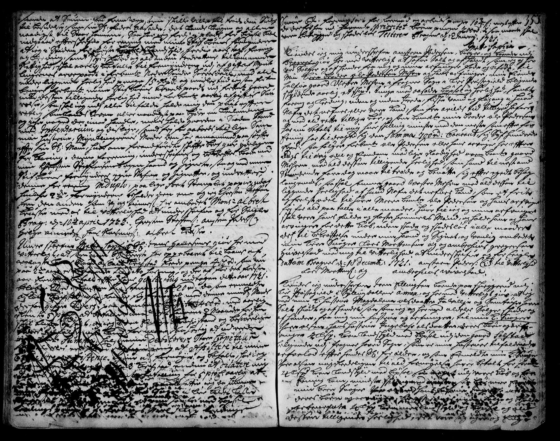 Lier, Røyken og Hurum sorenskriveri, SAKO/A-89/G/Ga/Gaa/L0001: Pantebok nr. I, 1701-1725, s. 353