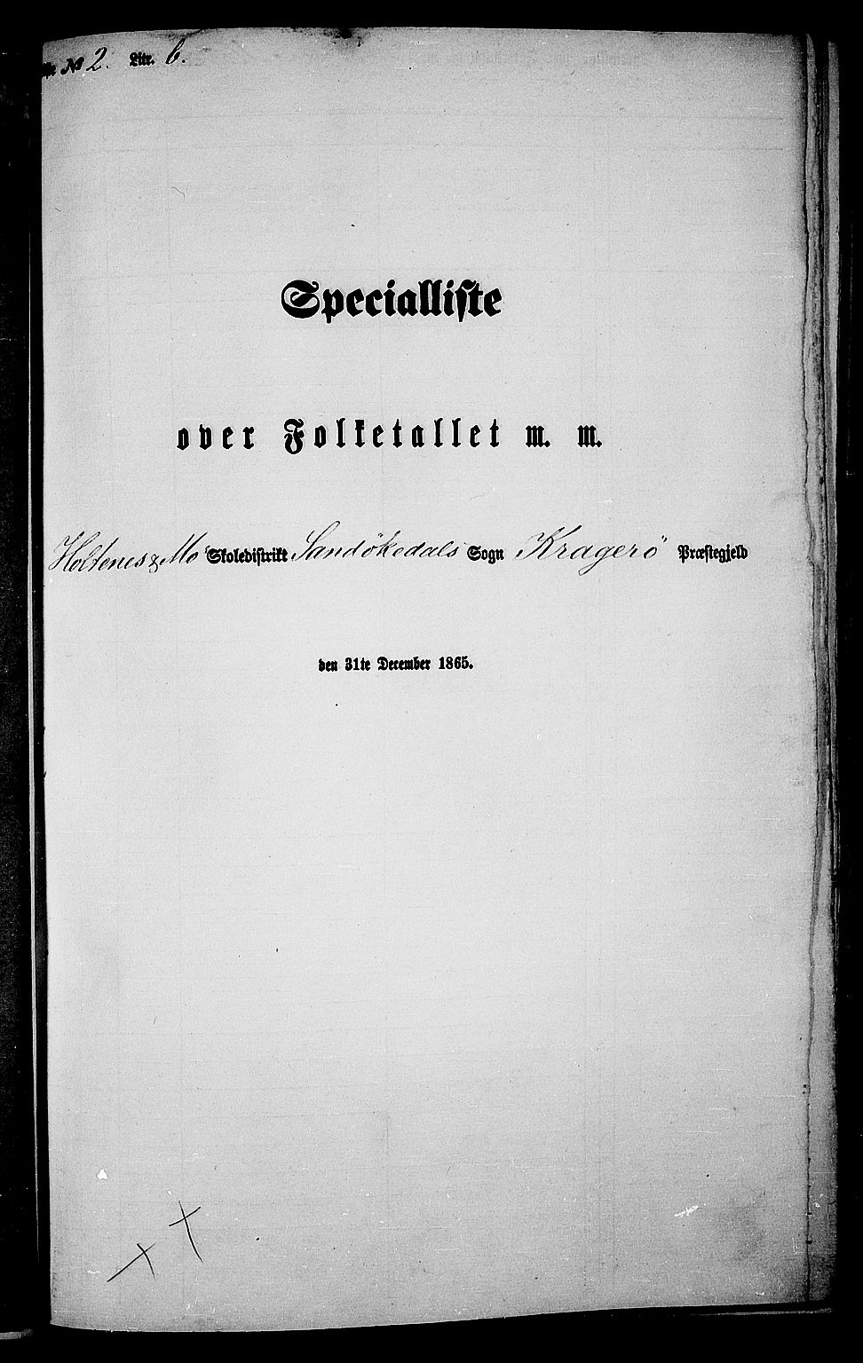 RA, Folketelling 1865 for 0816L Kragerø prestegjeld, Sannidal sokn og Skåtøy sokn, 1865, s. 38