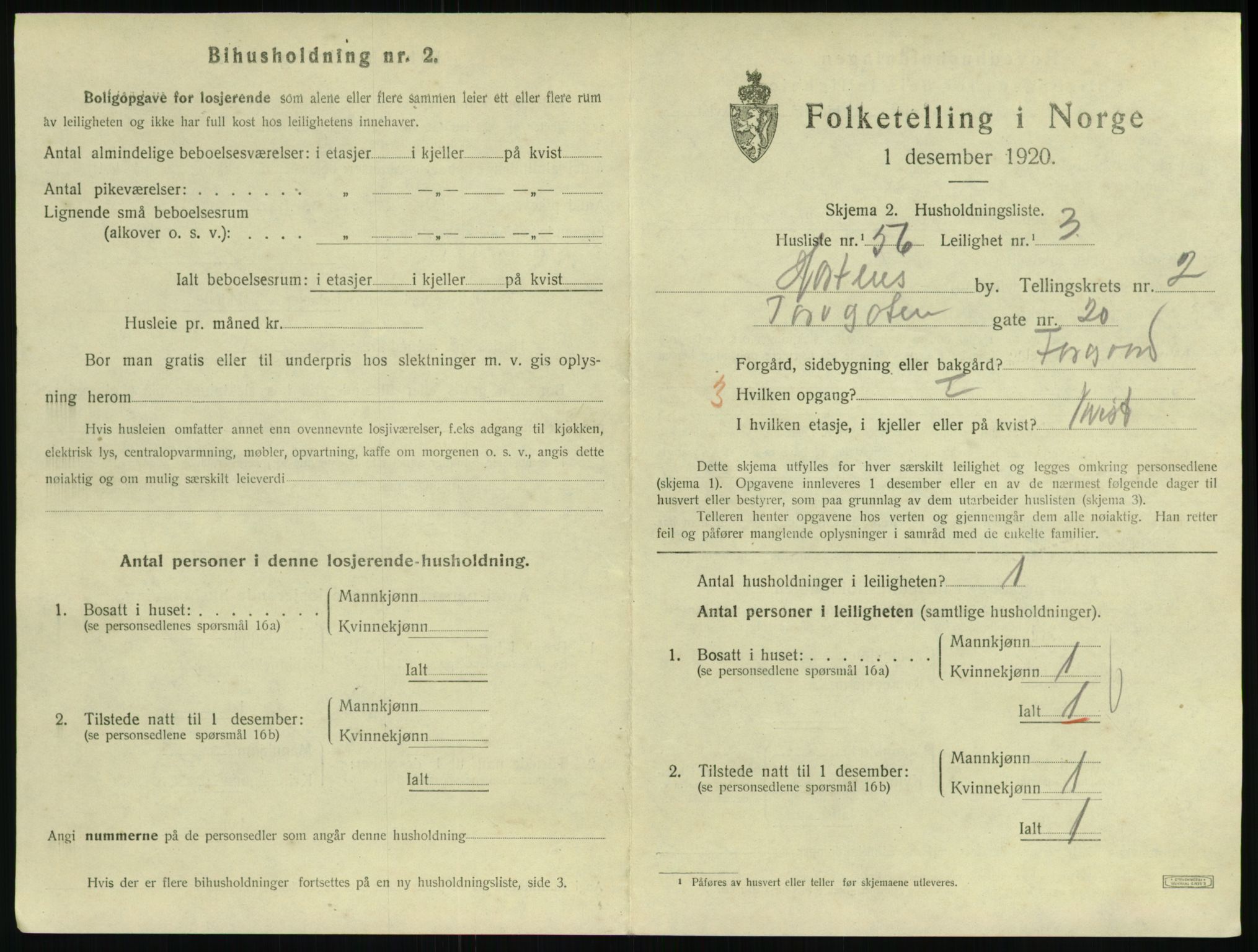 SAKO, Folketelling 1920 for 0703 Horten kjøpstad, 1920, s. 3533